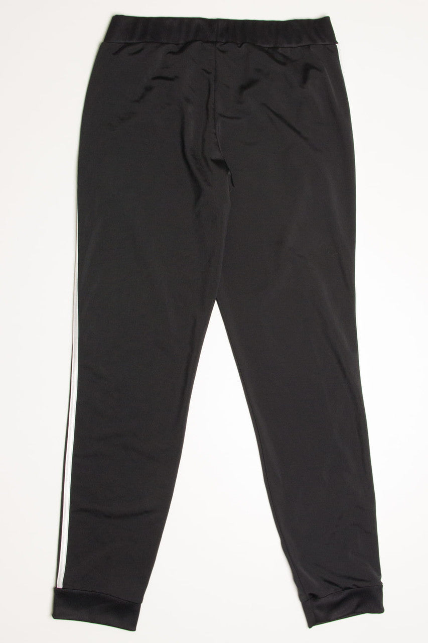 Black 3 Striped Adidas Joggers (sz. M)