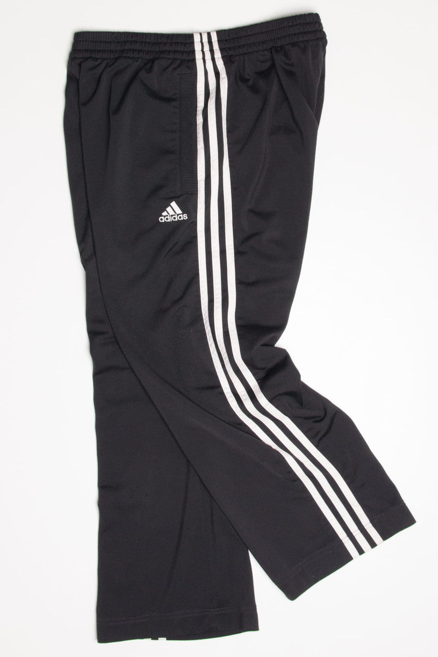Black Adidas Cropped Track Pants (sz. S)