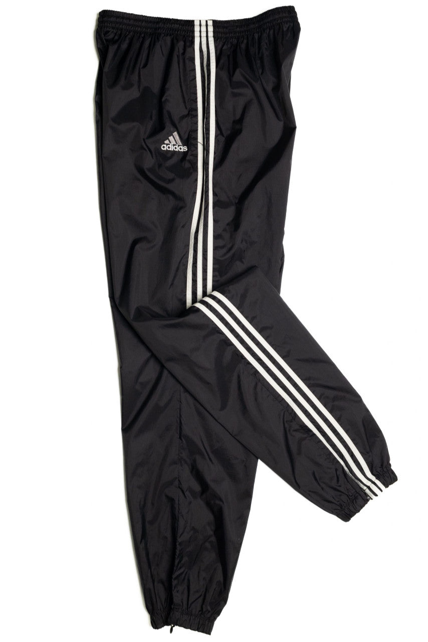 Adidas Black & White 3 Stripe Track Pants