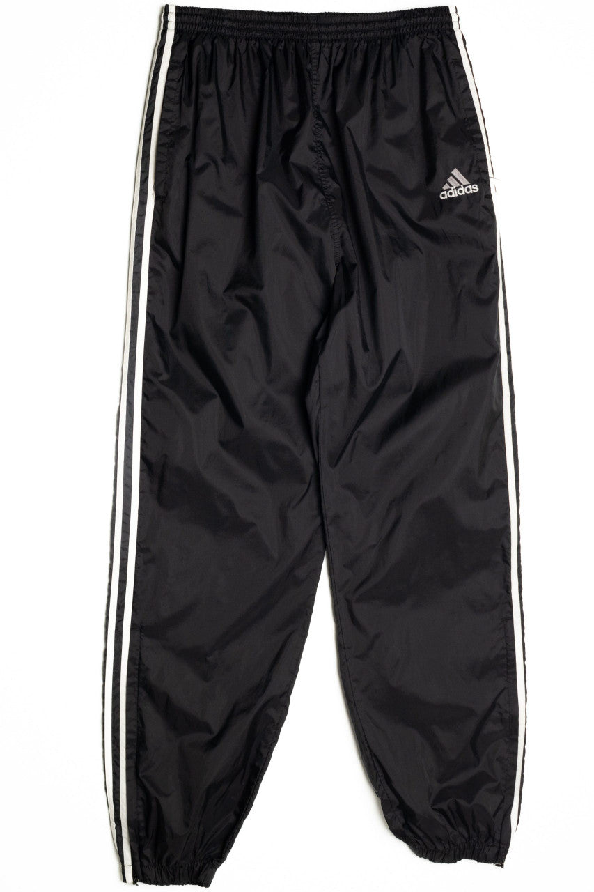 Adidas Black & White 3 Stripe Track Pants