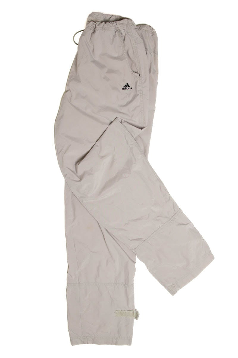 Light Gray Adidas Nylon Track Pants