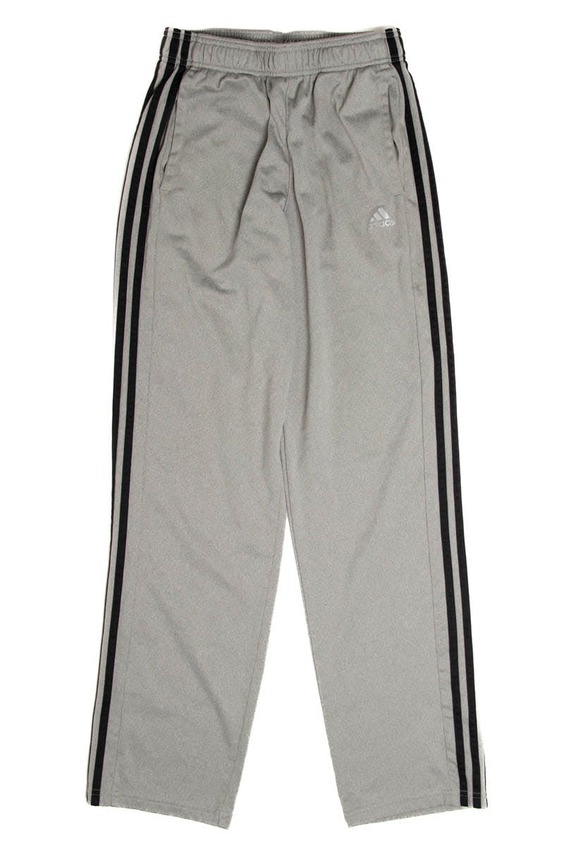 Light Gray Black Stripes Adidas Track Pants