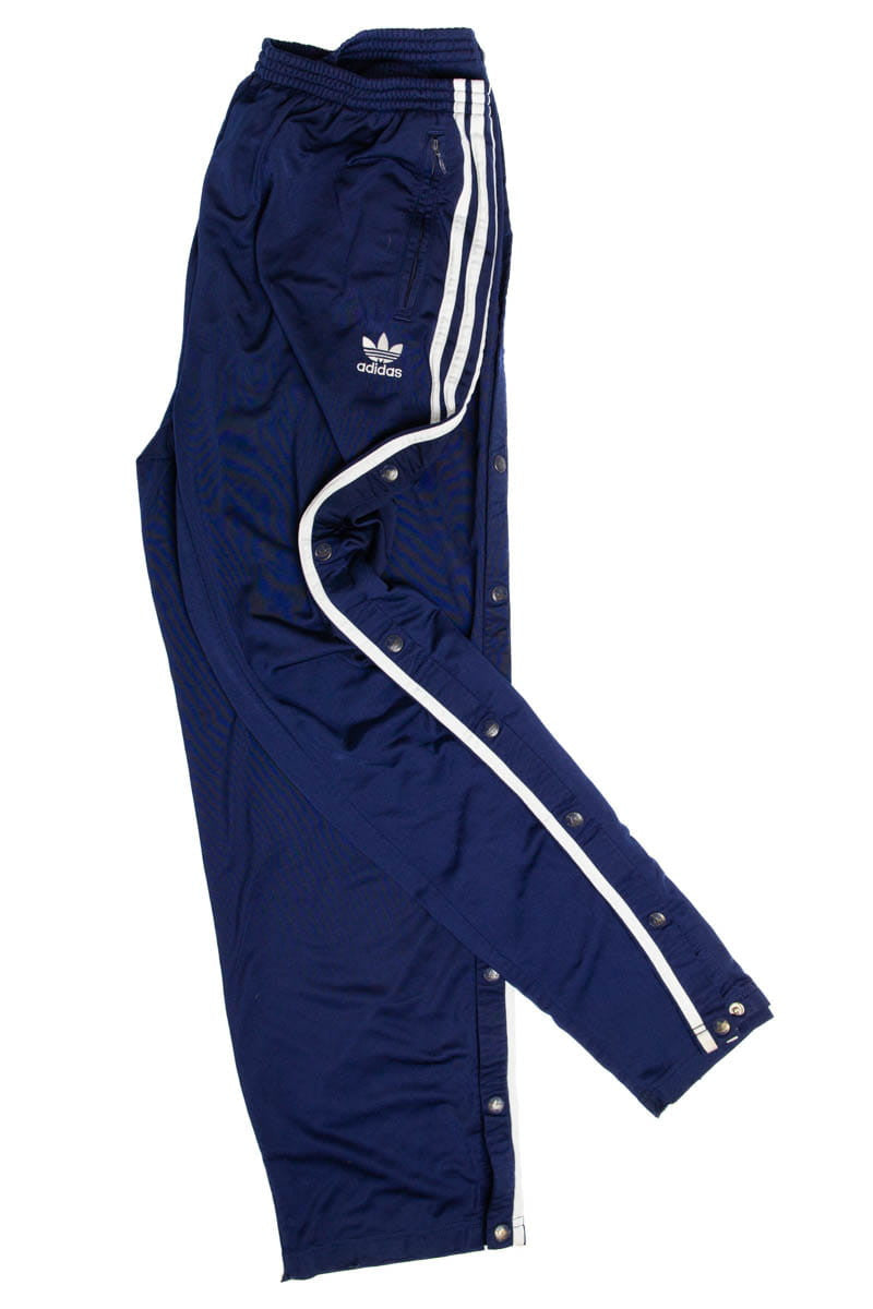 Navy Tearaway Adidas Track Pants