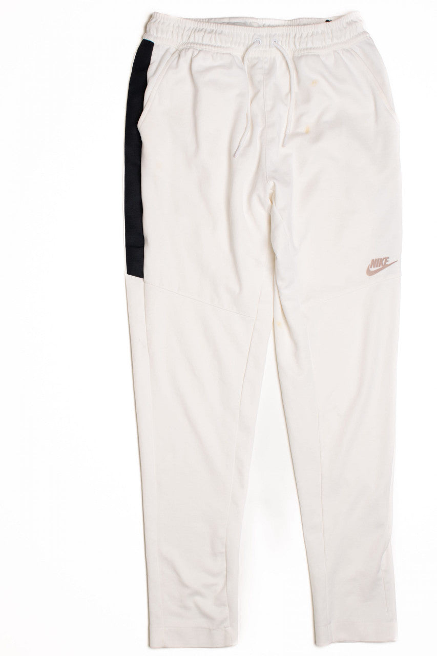 White Vintage Nike Track Pants