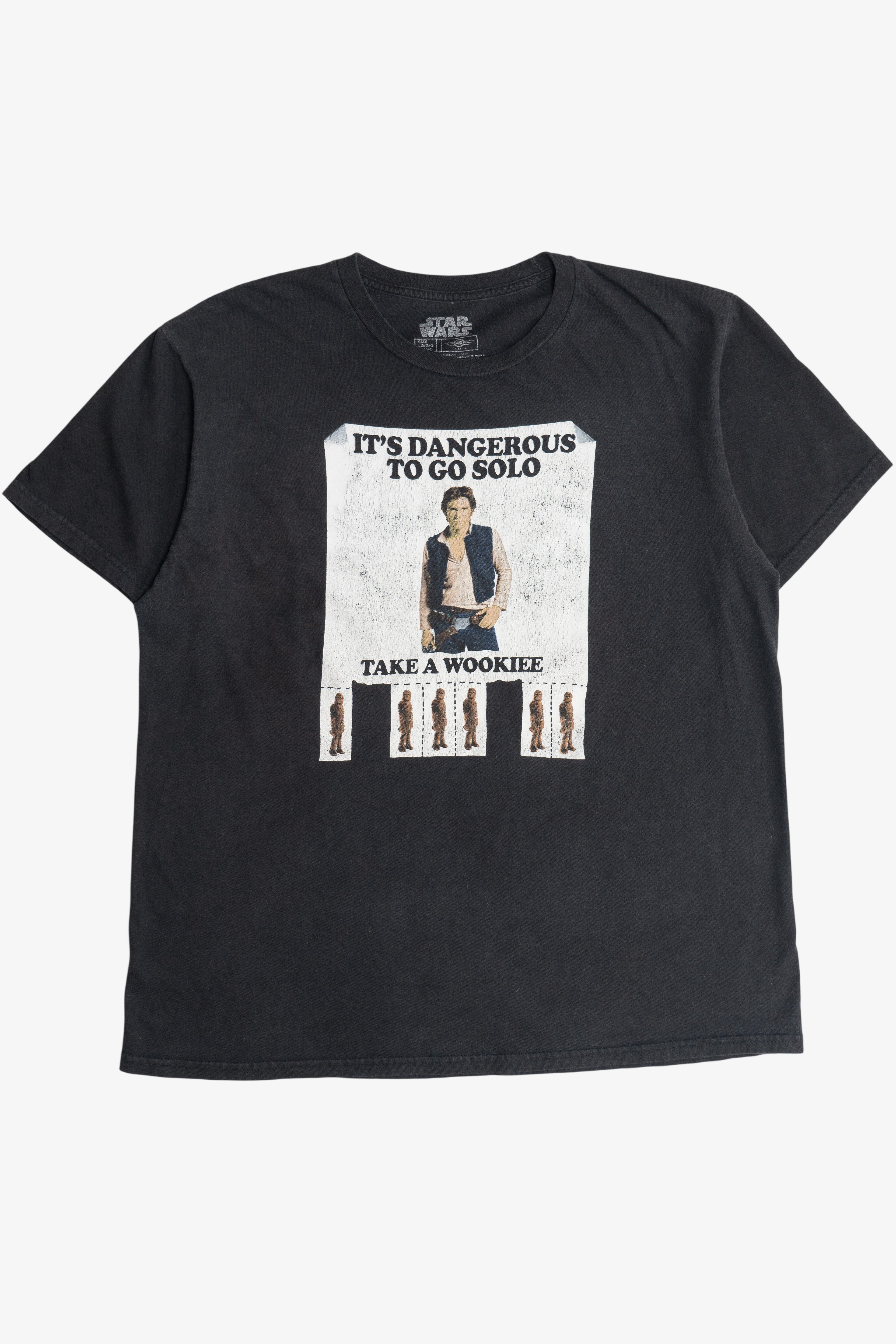 Star Wars "It's Dangerous To Go Solo Take A Wookie" T-Shirt (2020s)
