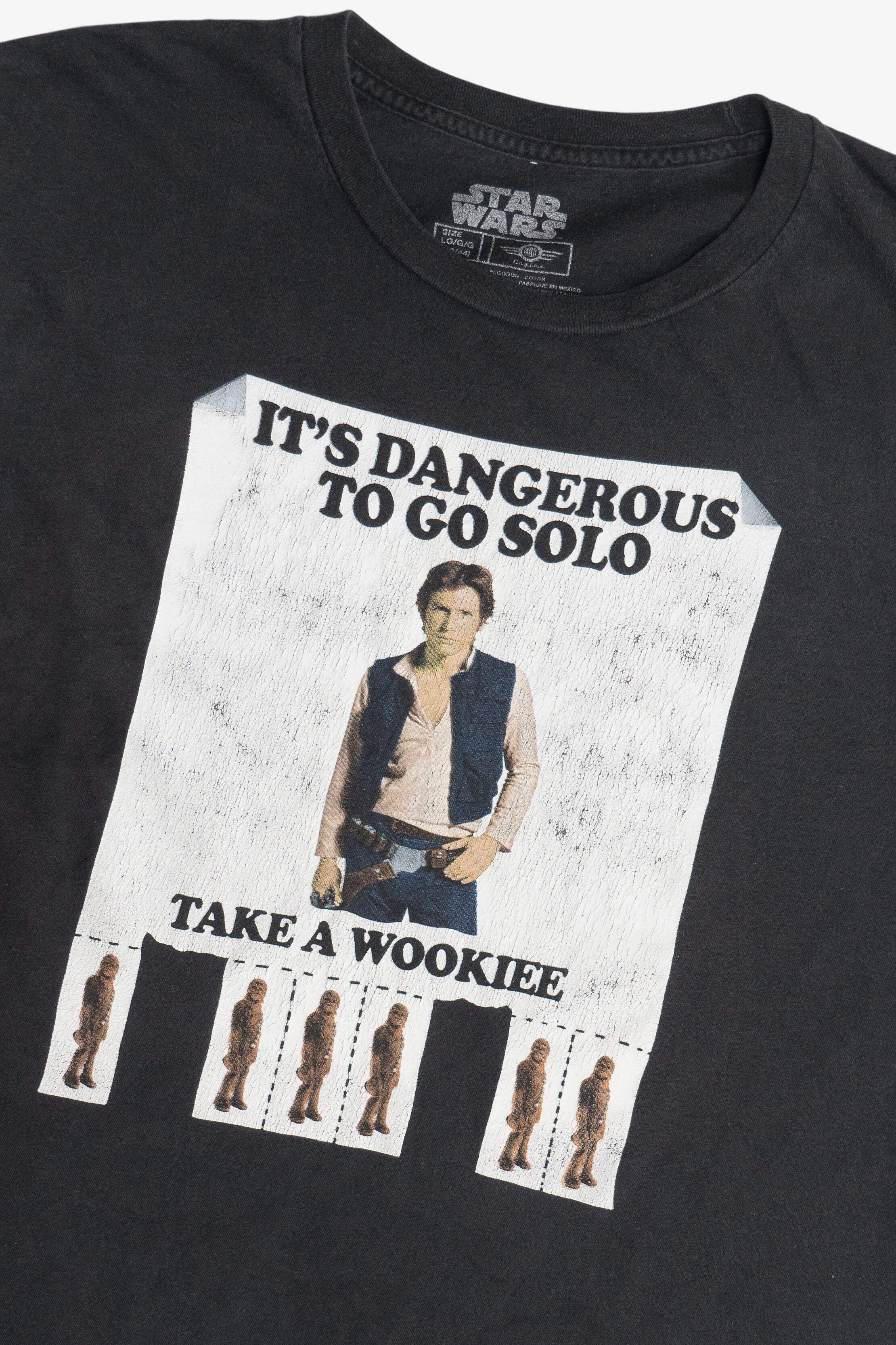 Star Wars "It's Dangerous To Go Solo Take A Wookie" T-Shirt (2020s)