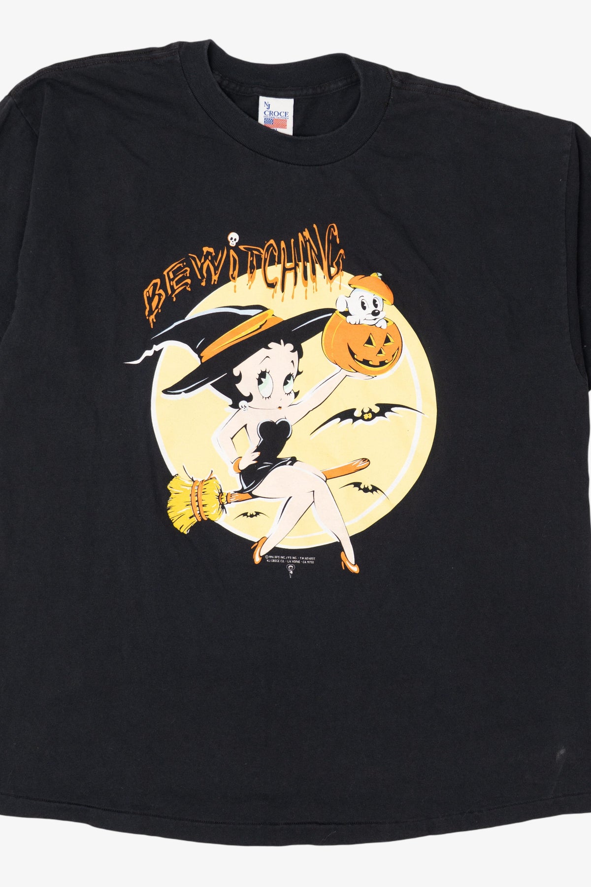Vintage Betty Boop "Bewitching" Halloween T-Shirt (1990s)
