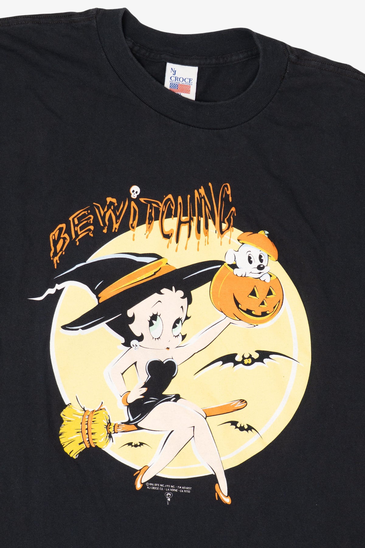 Vintage Betty Boop "Bewitching" Halloween T-Shirt (1990s)