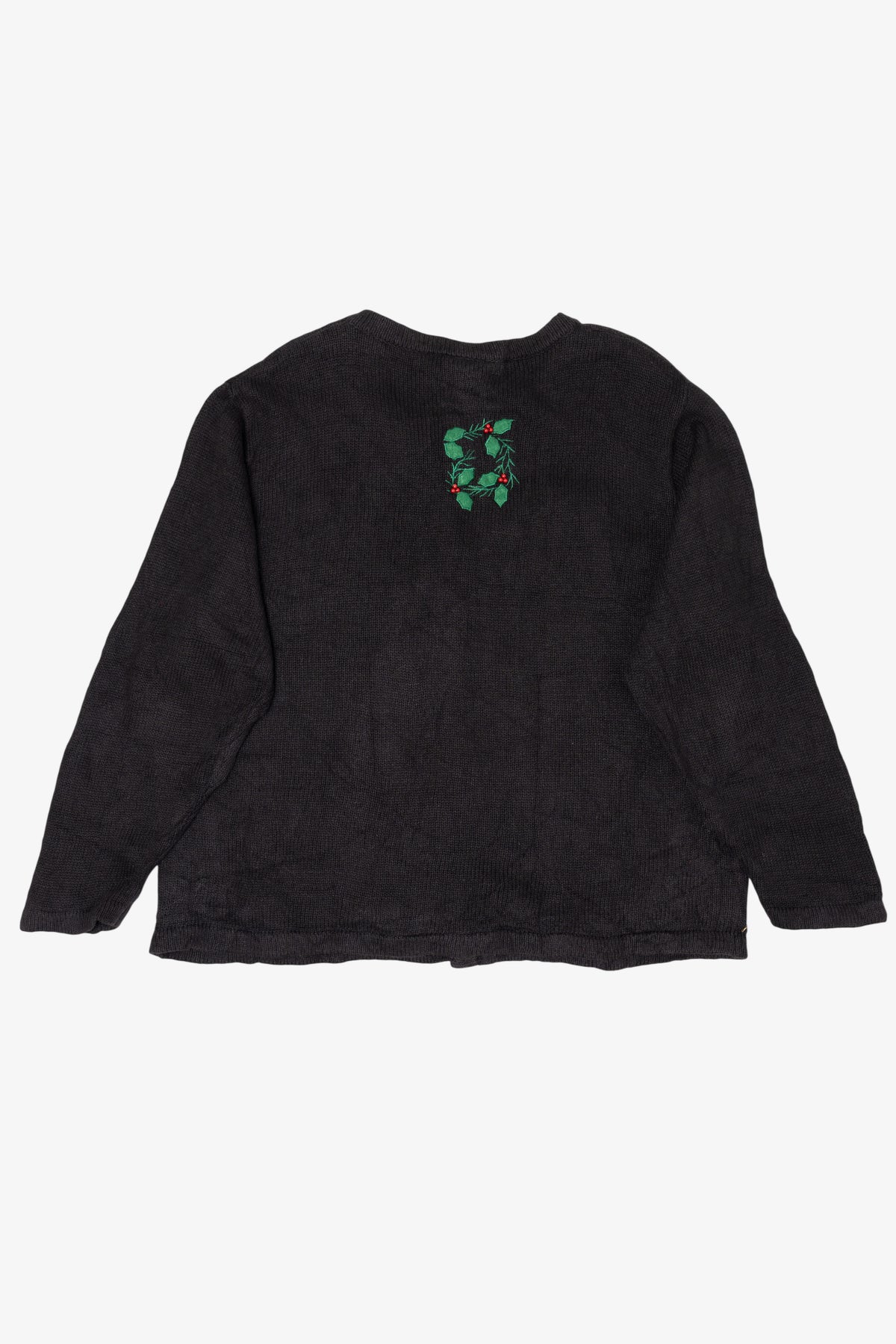 Vintage Black Bobbie Brooks Nutcrackers Ugly Christmas Cardigan (1990s)