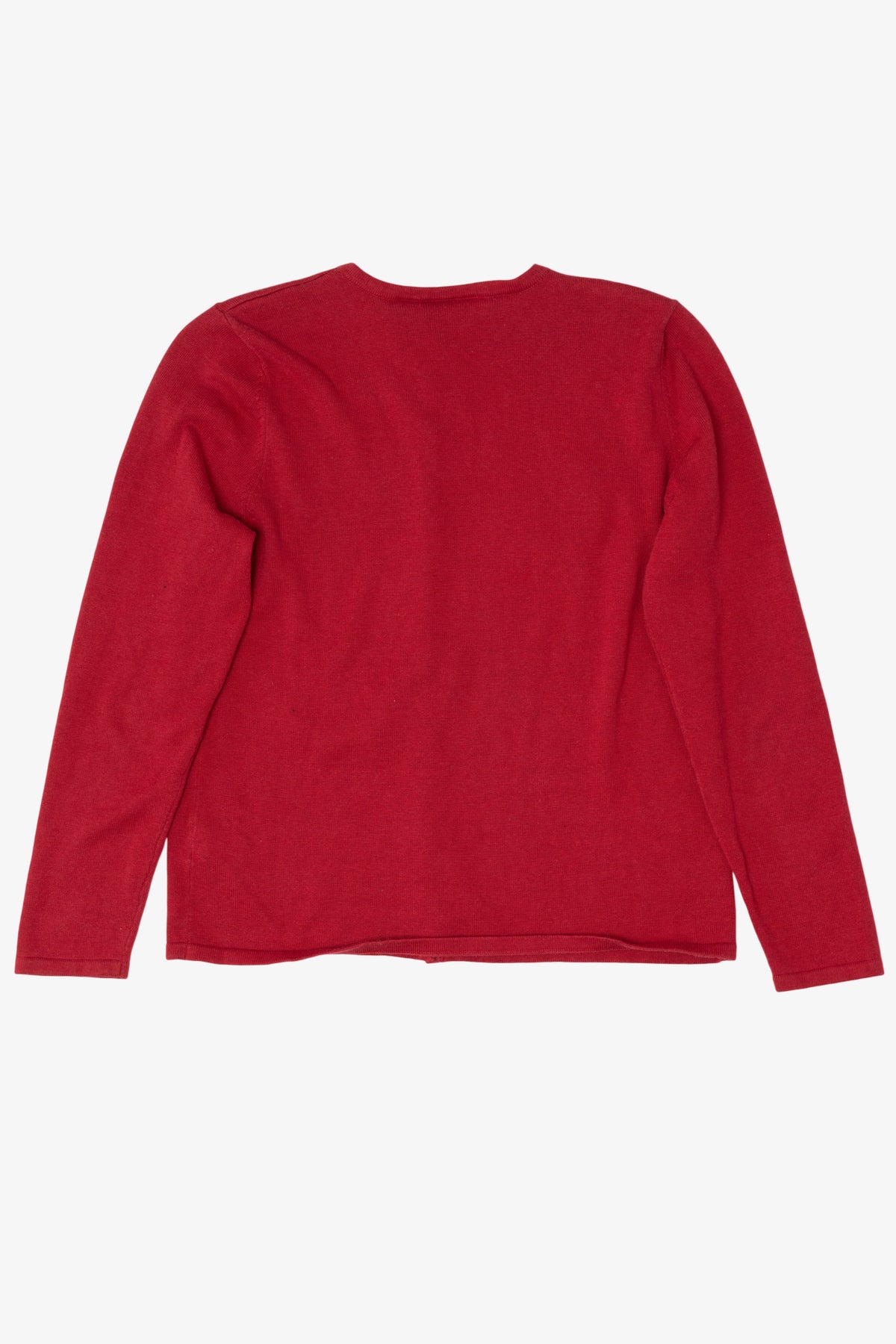 Vintage Red Y2k Lightweight Presents Ugly Christmas Cardigan (2000s)