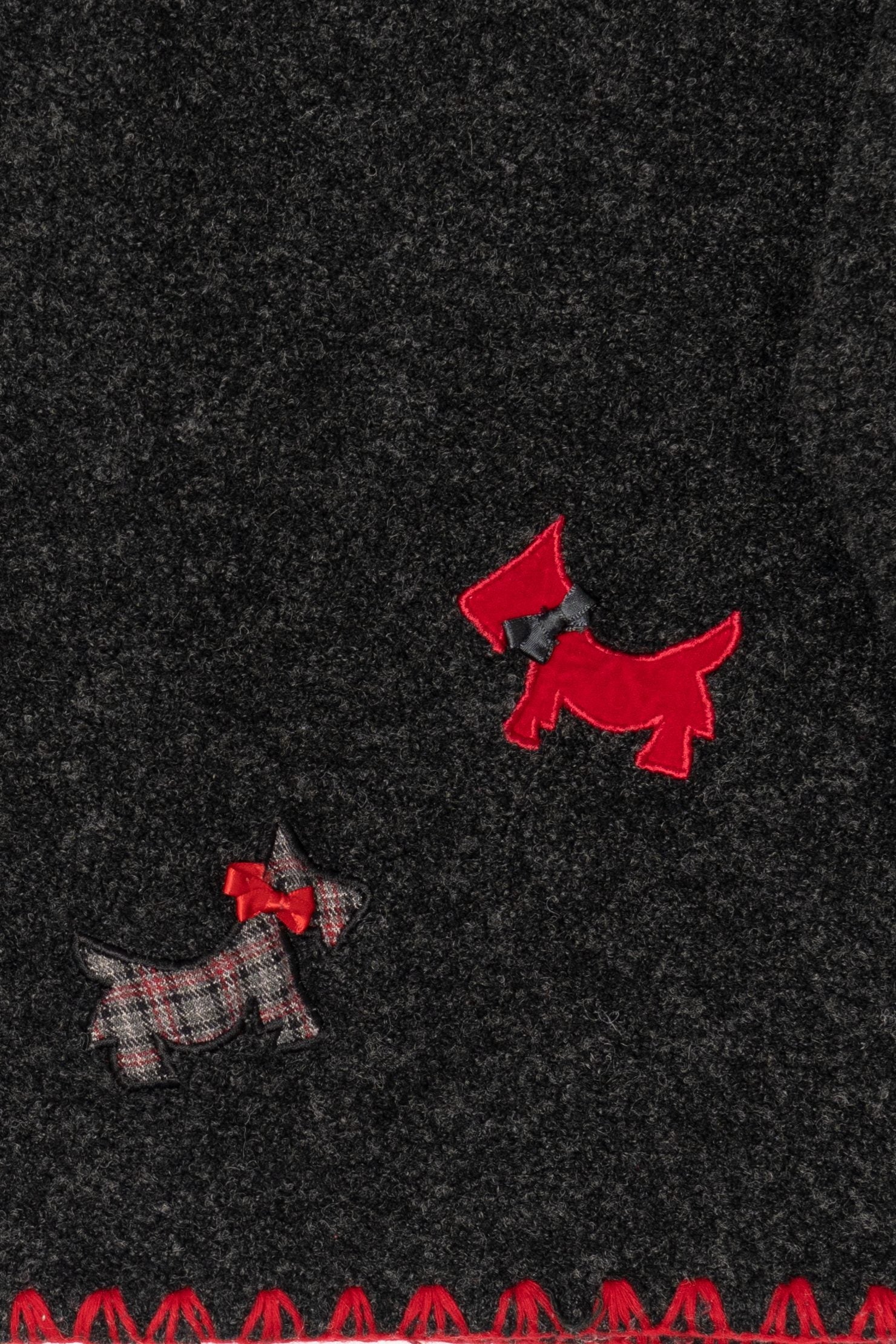Vintage Dark Gray Marisa Christina Dogs Ugly Christmas Cardigan (2000s)