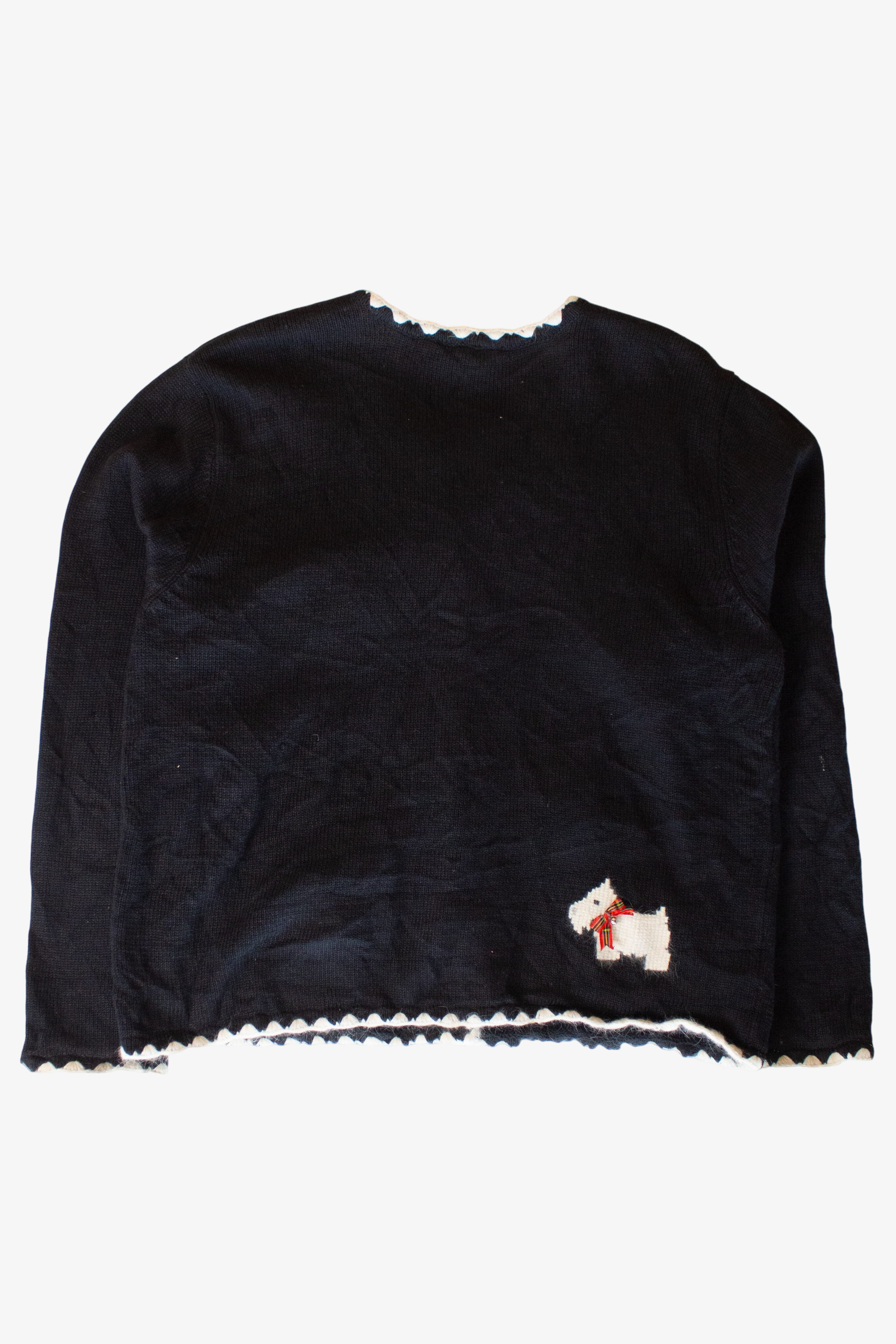 Vintage Terriers Christmas Cardigan (1990s)