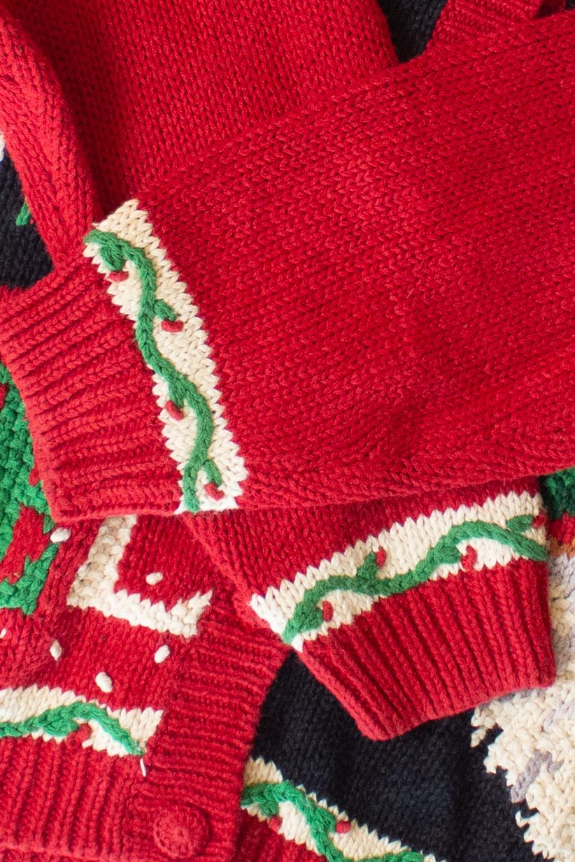 Vintage Heirloom Collectibles Noel Christmas Cardigan (1990s)