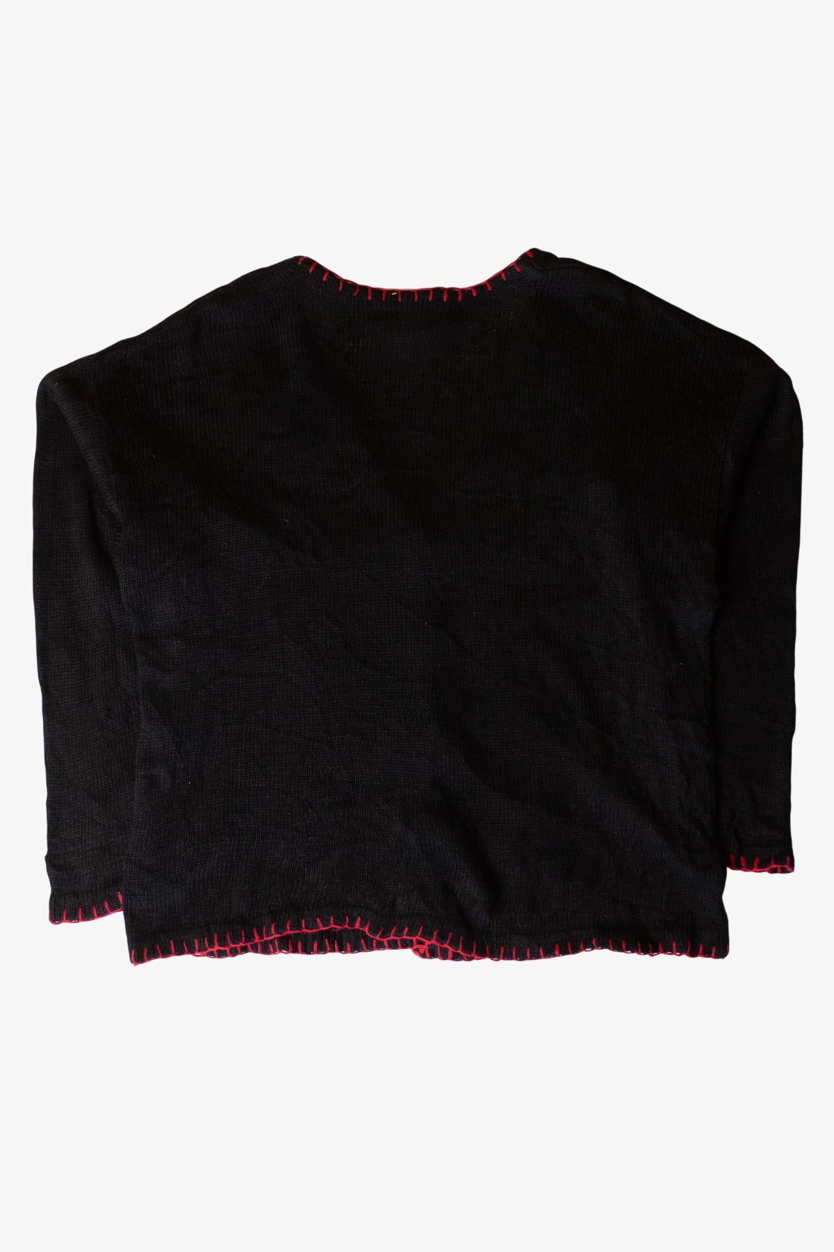 Vintage Black Nutcrackers Christmas Cardigan (1990s)