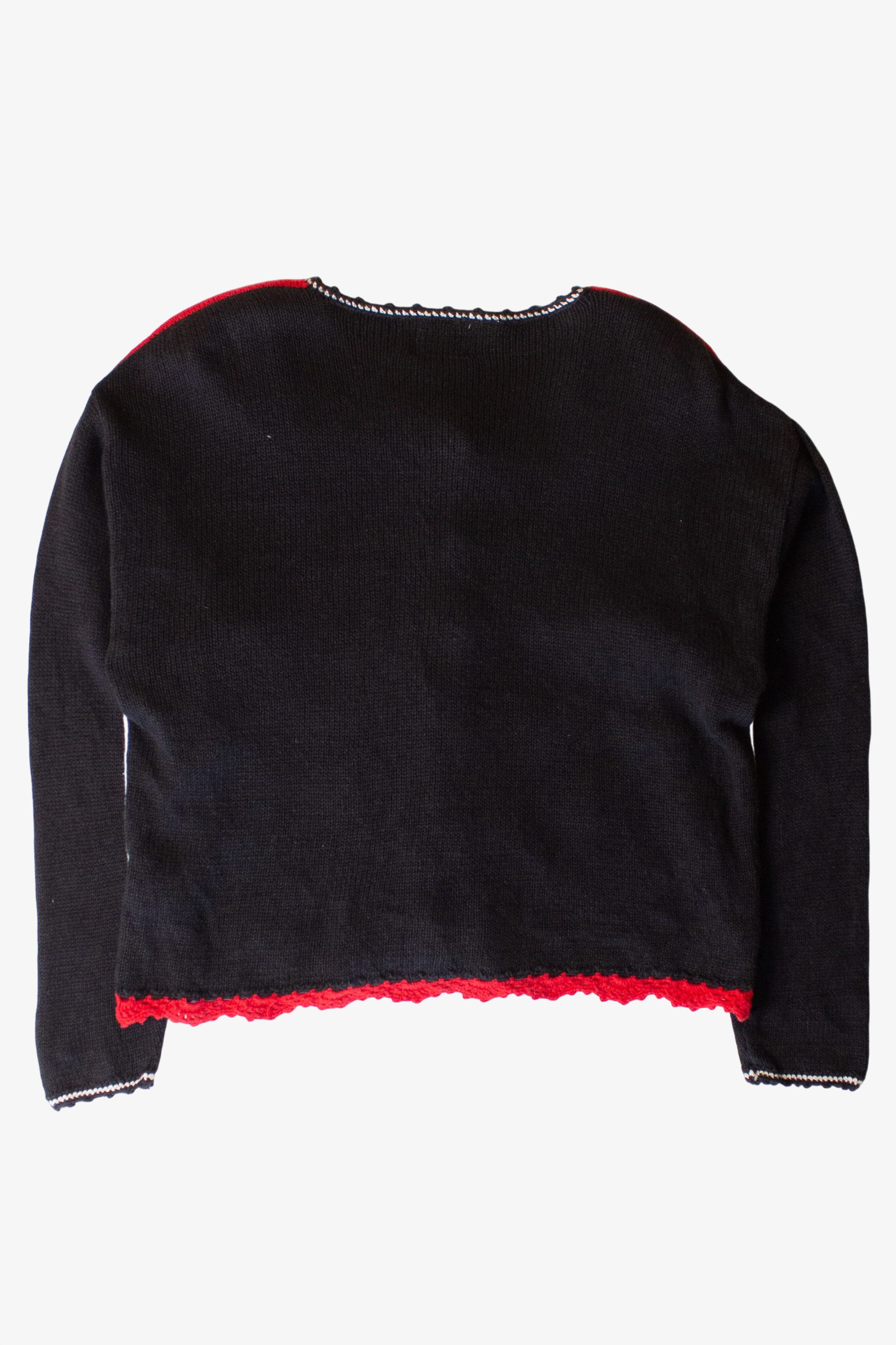 Vintage Bears and Tree Christmas Cardigan (1990s)