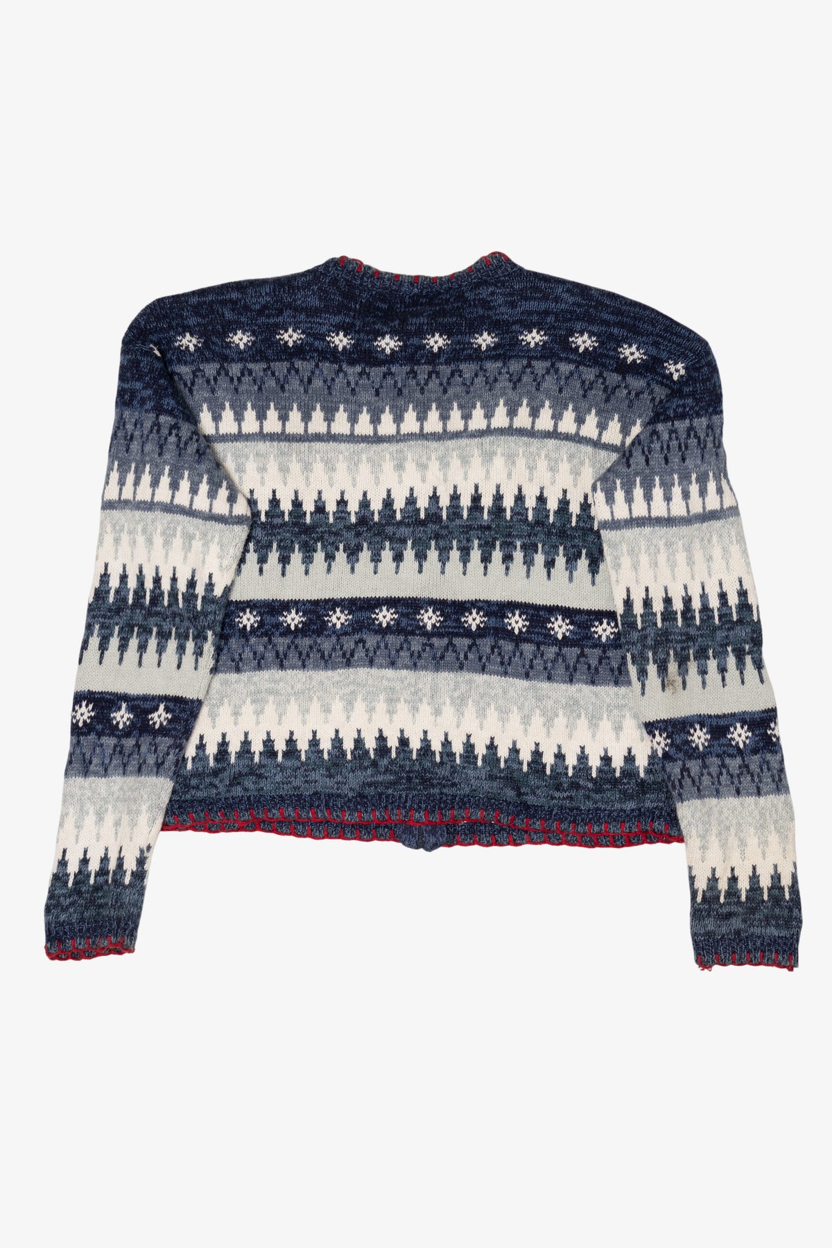 Vintage Blue Heirloom Collectibles "Let It Snow" Ugly Christmas Cardigan (2000s)