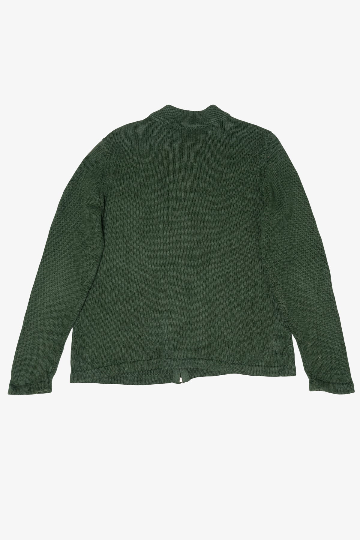 Green Christopher & Banks Santa Ugly Christmas Cardigan (2010s)