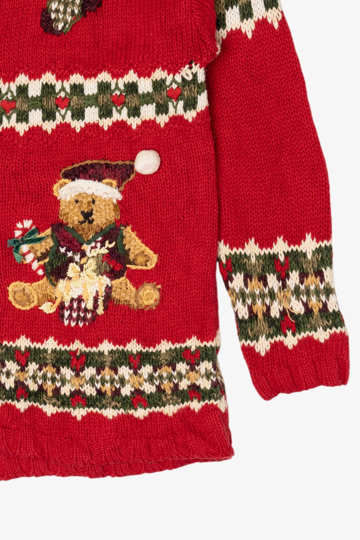 Vintage Red Croft & Barrow Ugly Christmas Cardigan (2000s)