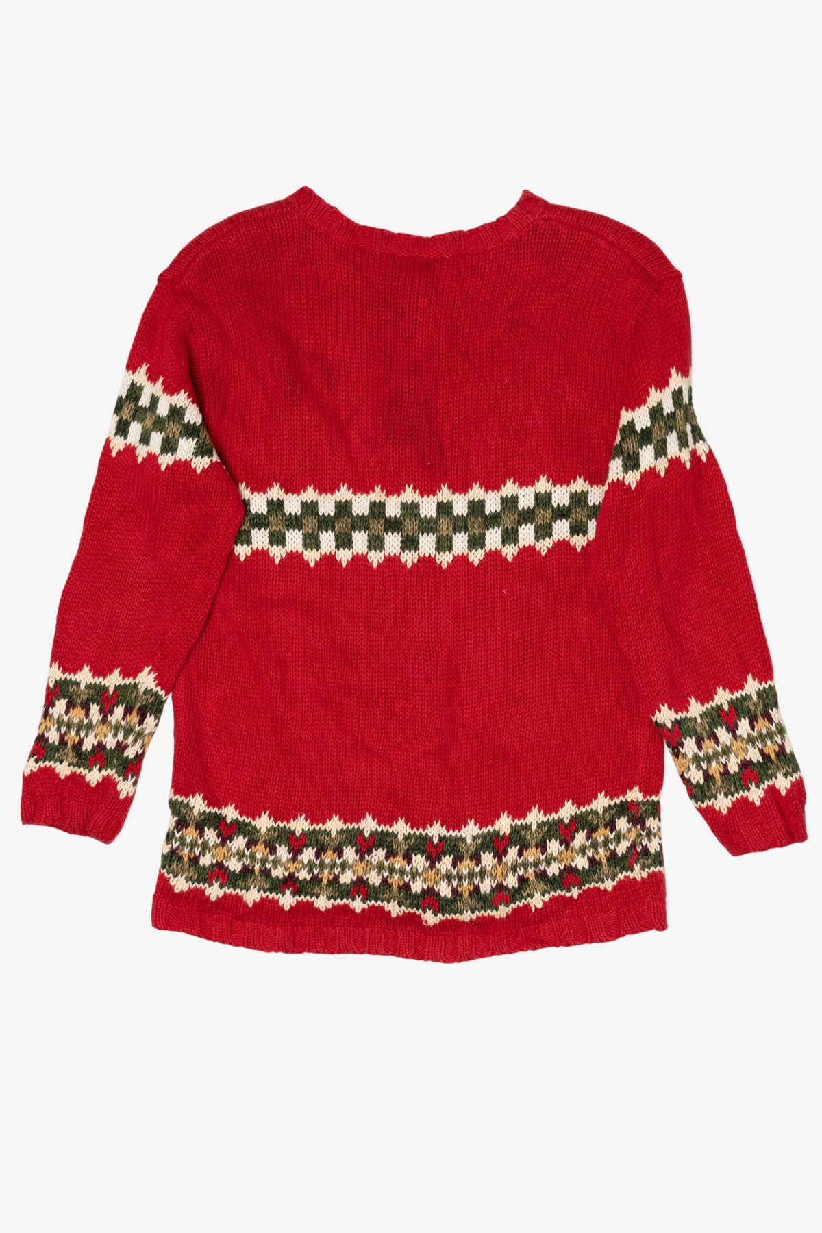 Vintage Red Croft & Barrow Ugly Christmas Cardigan (2000s)