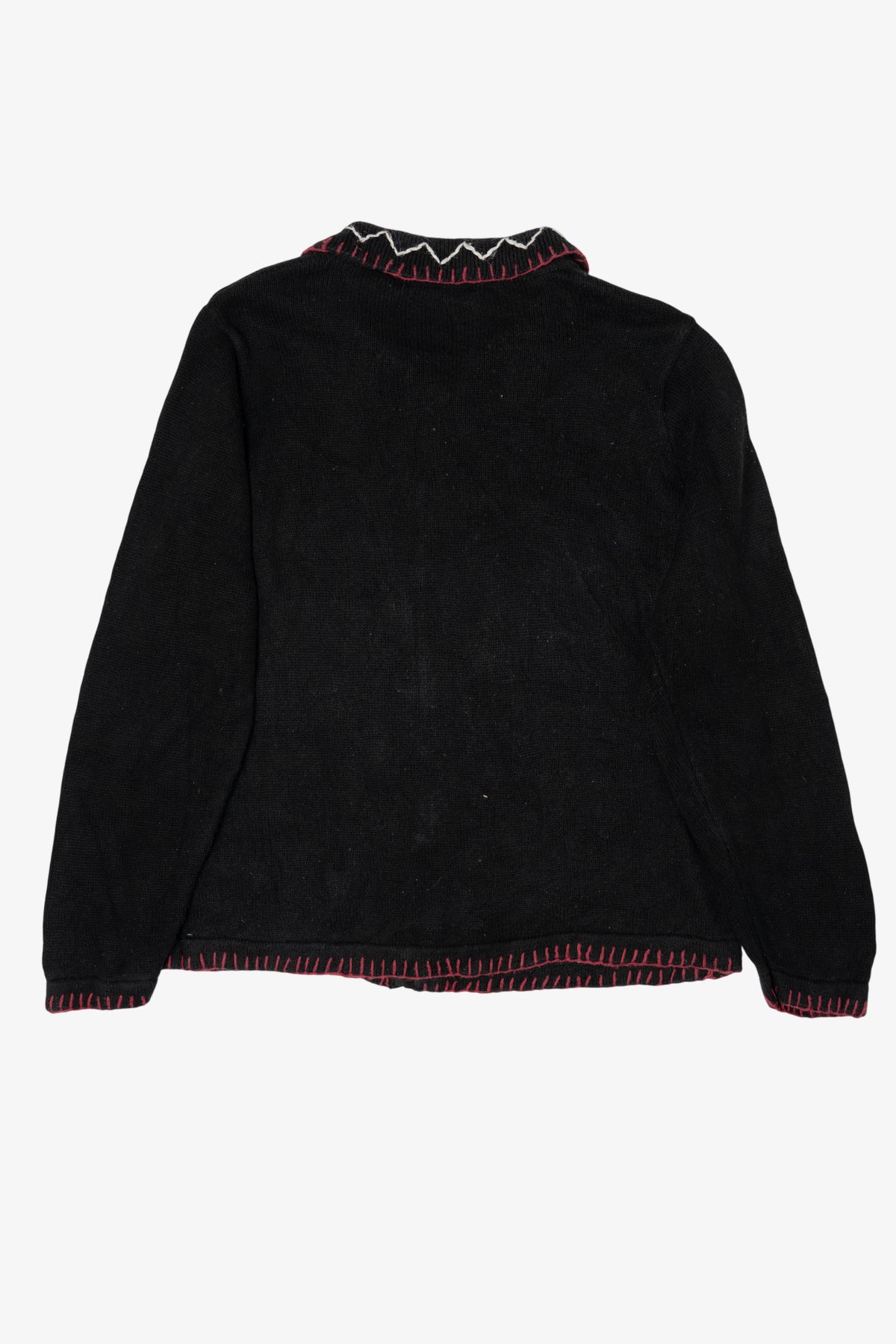 Vintage Black Victoria Jones Santa Ugly Christmas Cardigan (2000s)
