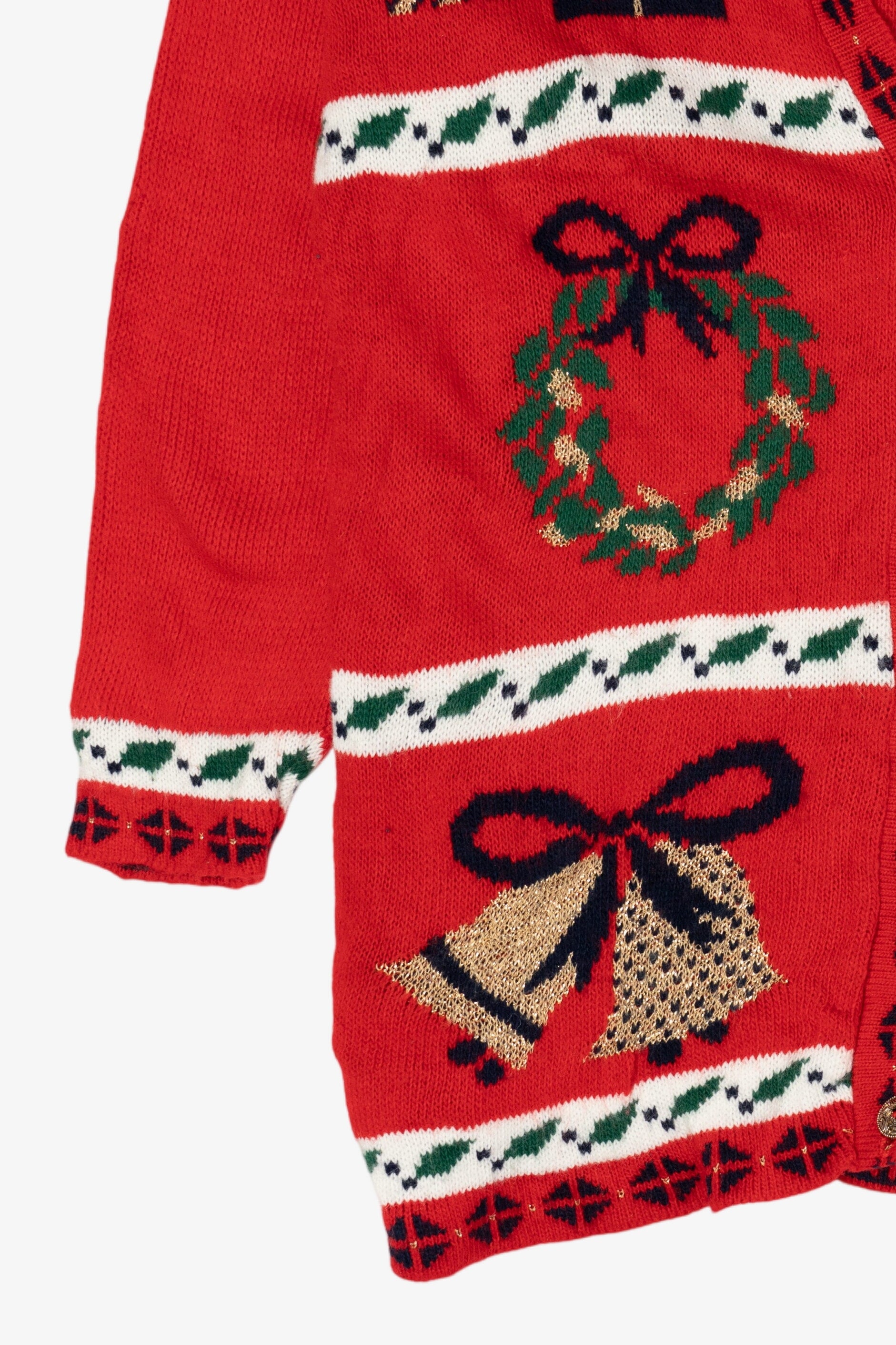 Vintage Red Private Eyes Ugly Christmas Pullover (1990s)