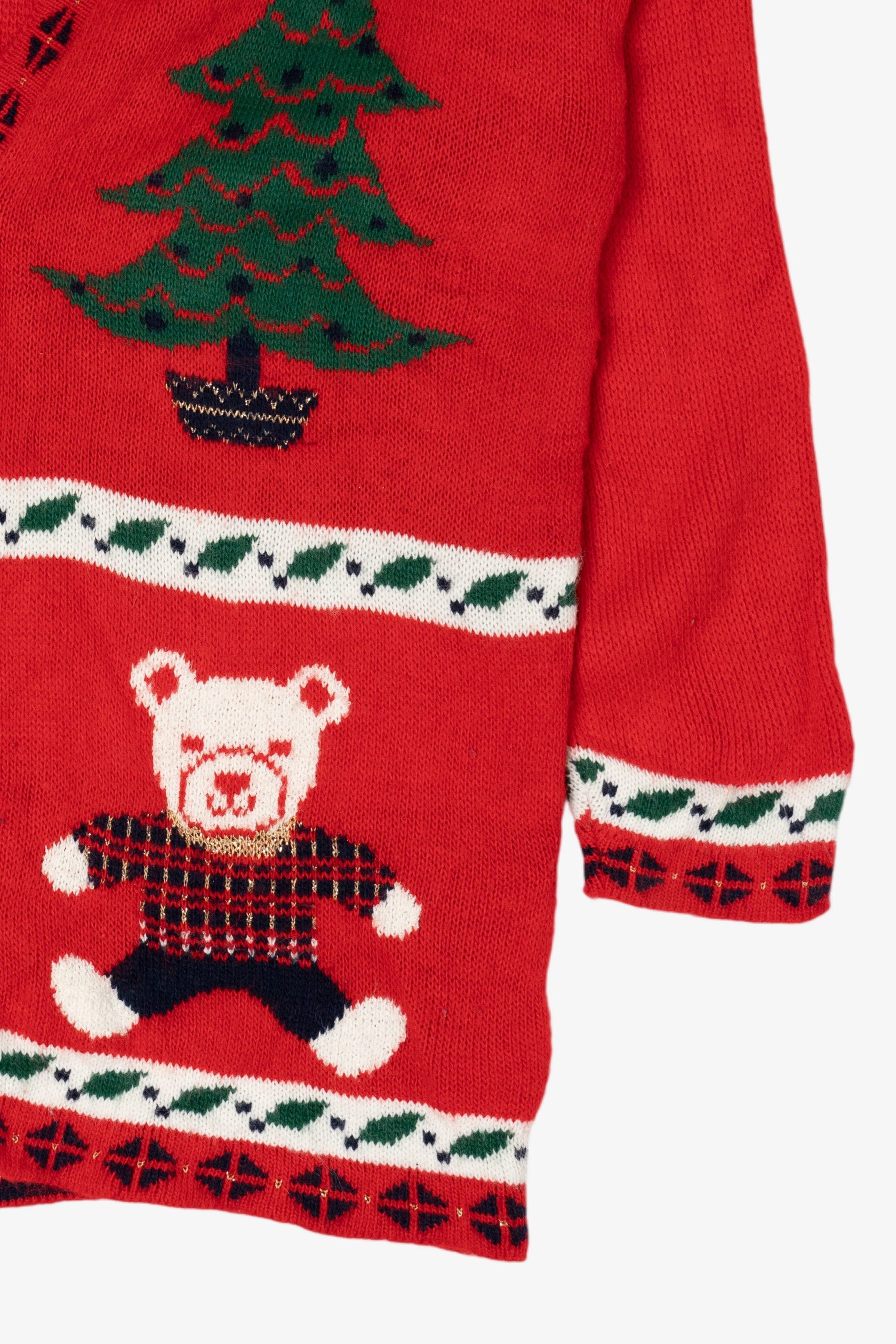 Vintage Red Private Eyes Ugly Christmas Pullover (1990s)