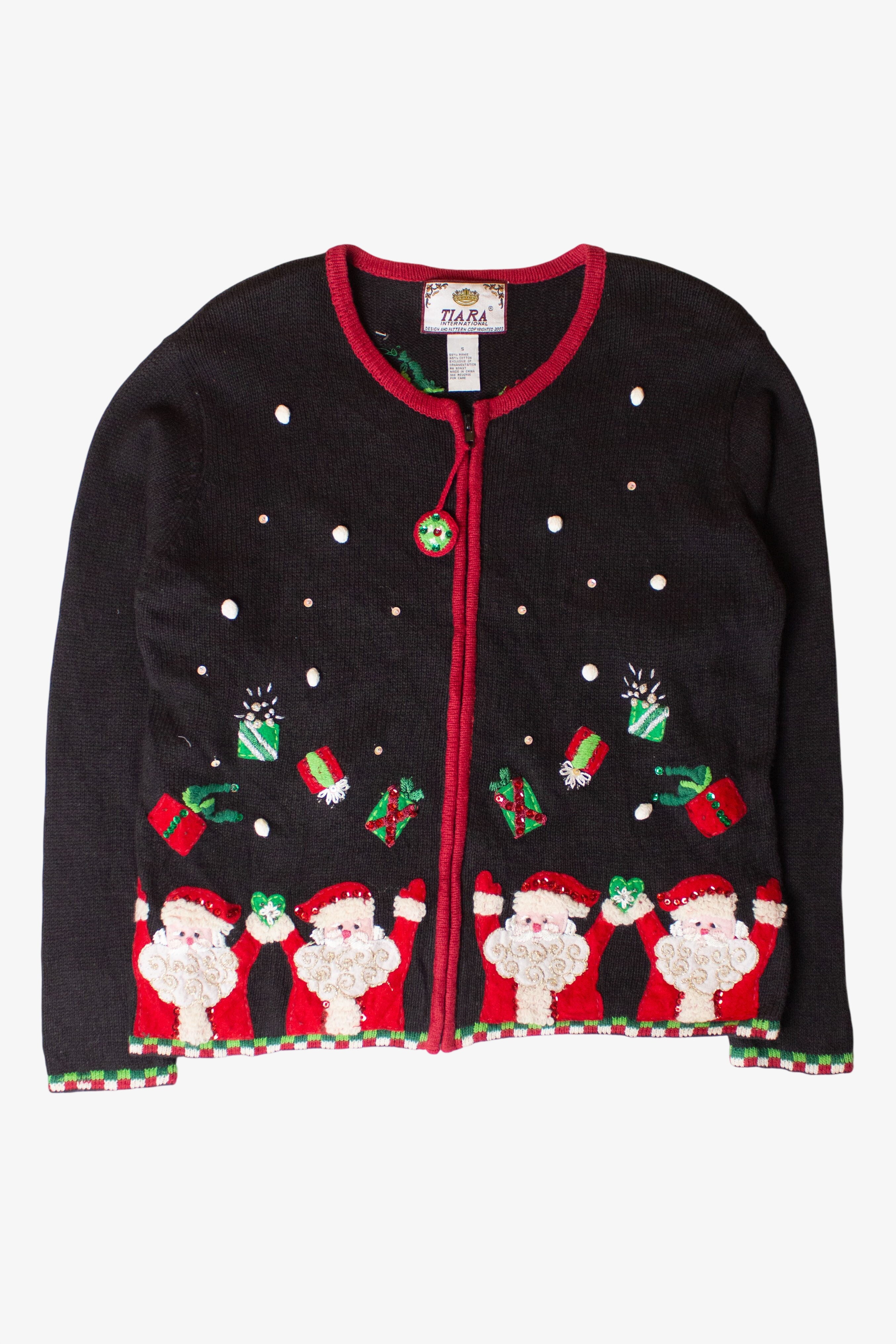 Vintage Santa Gifts Christmas Cardigan (1990s)