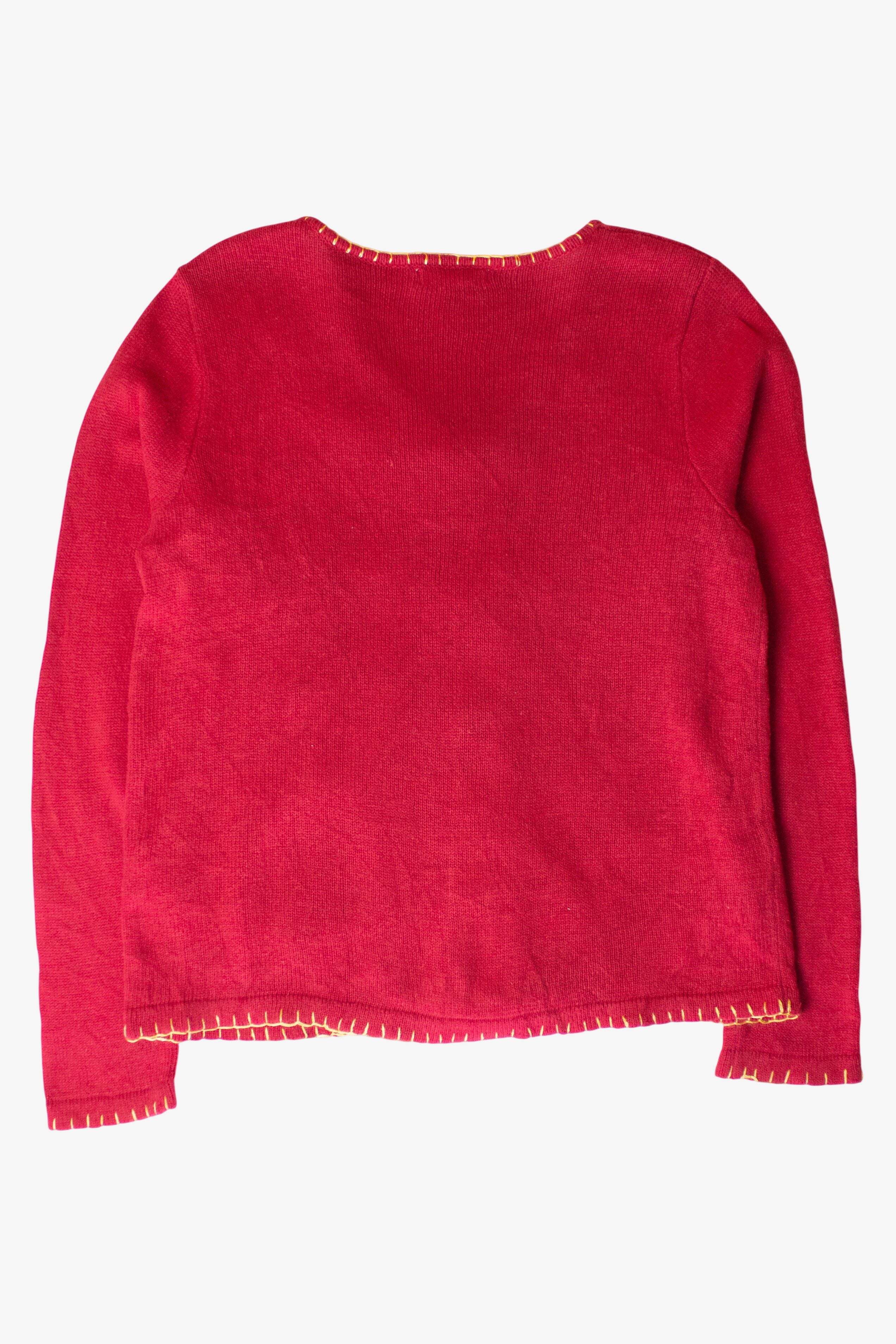 Vintage Santa & Tree Christmas Cardigan (2000s)