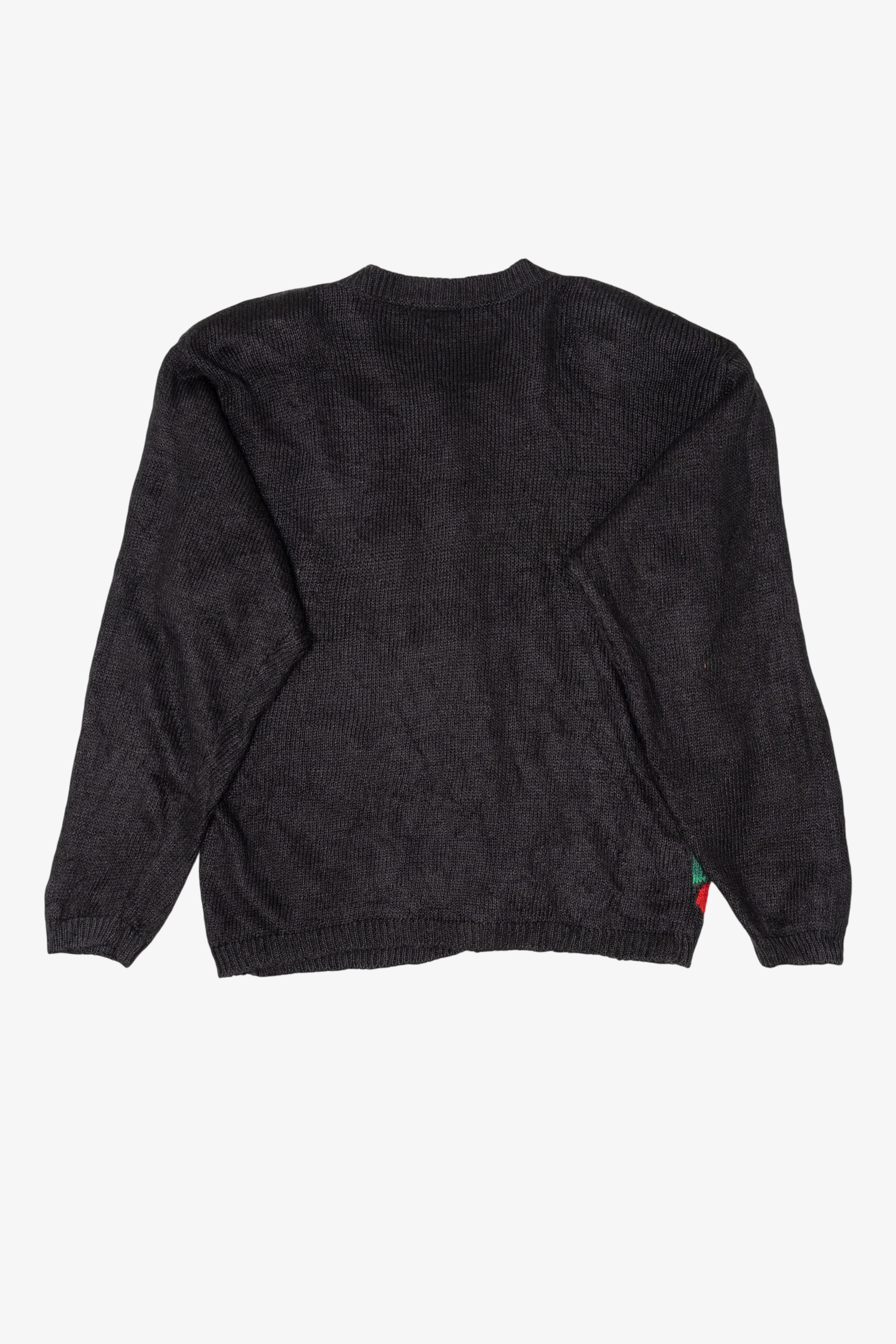 Vintage Black Jantzen Geese Ugly Christmas Cardigan (1990s)