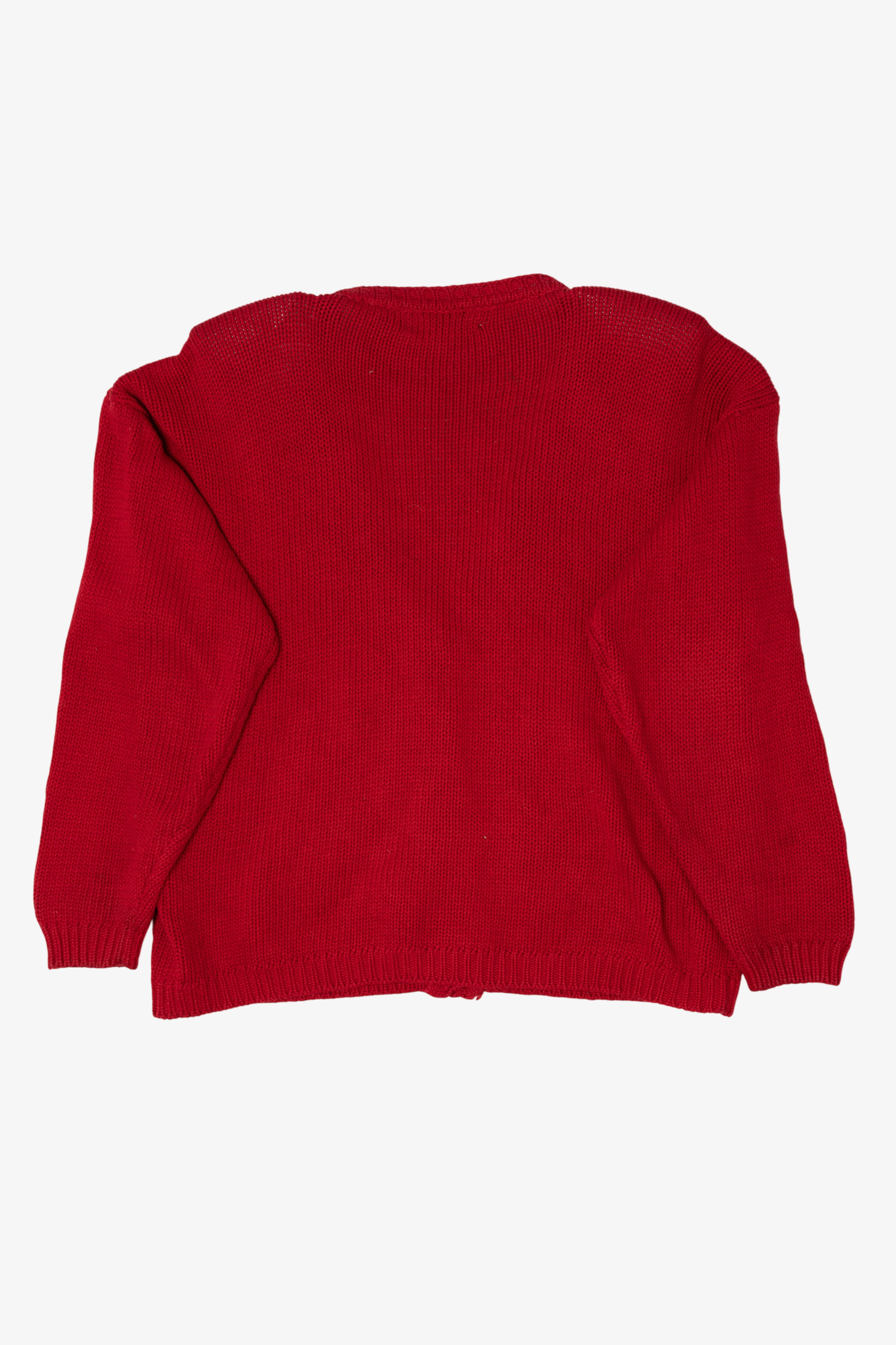Vintage Red Principles Cats Ugly Christmas Cardigan (1990s)