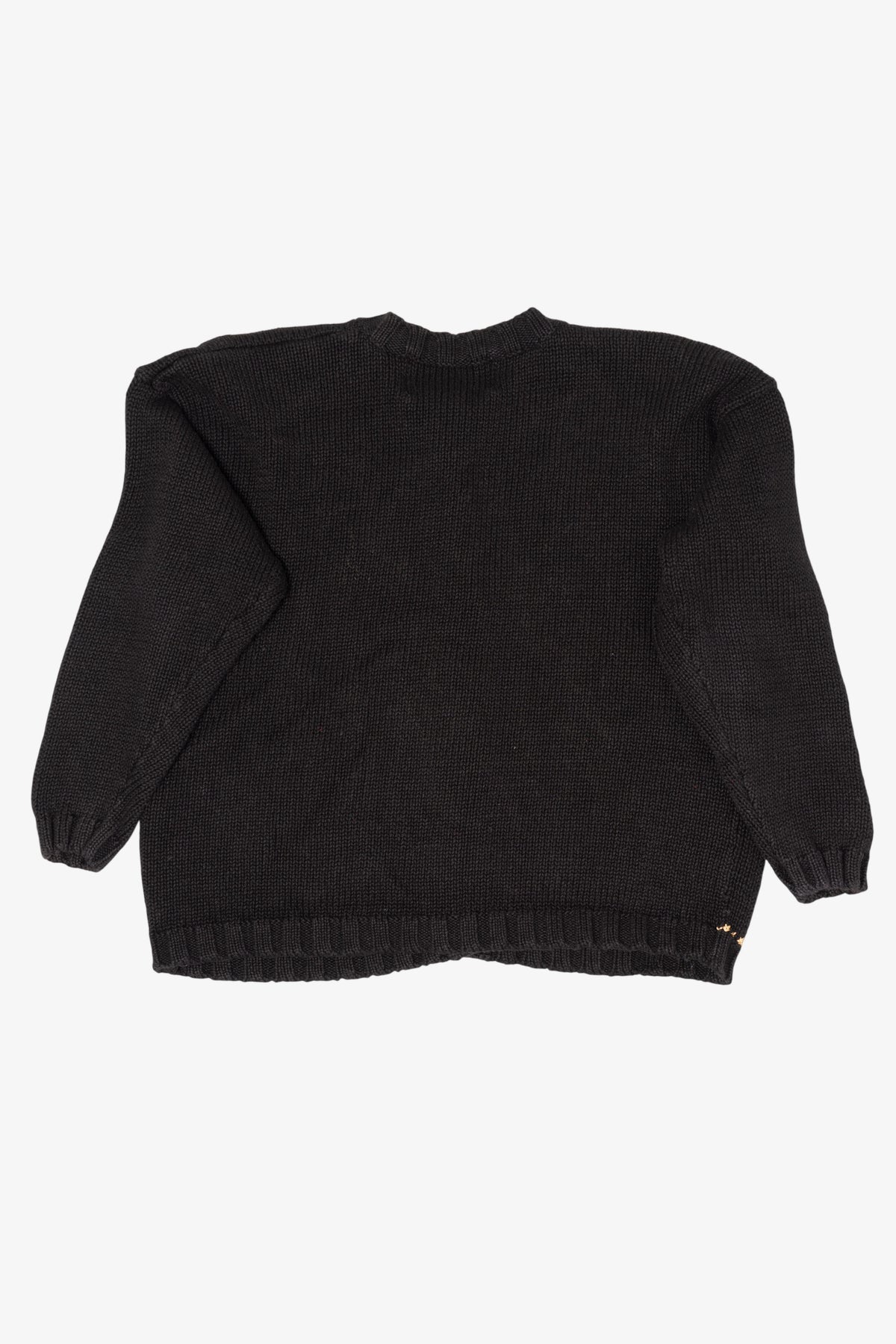 Vintage Black Private Collection Ugly Christmas Cardigan (1990s)