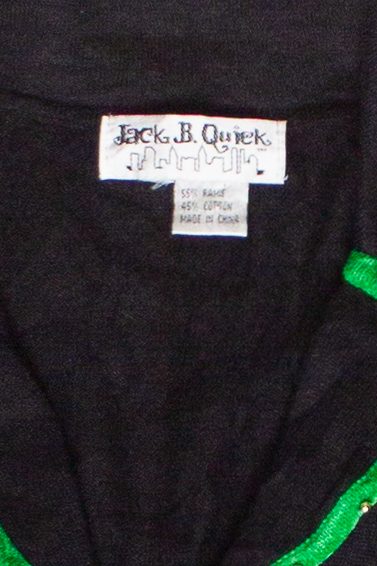 Vintage Jack B. Quick Beaded Puppy Wreaths Ugly Christmas Sweater