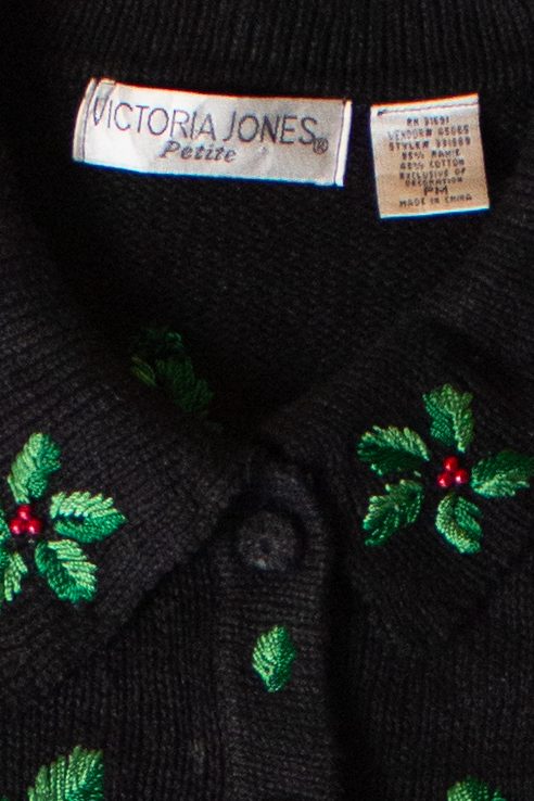 Vintage Victoria Jones Nutcrackers Christmas Cardigan (1990s)