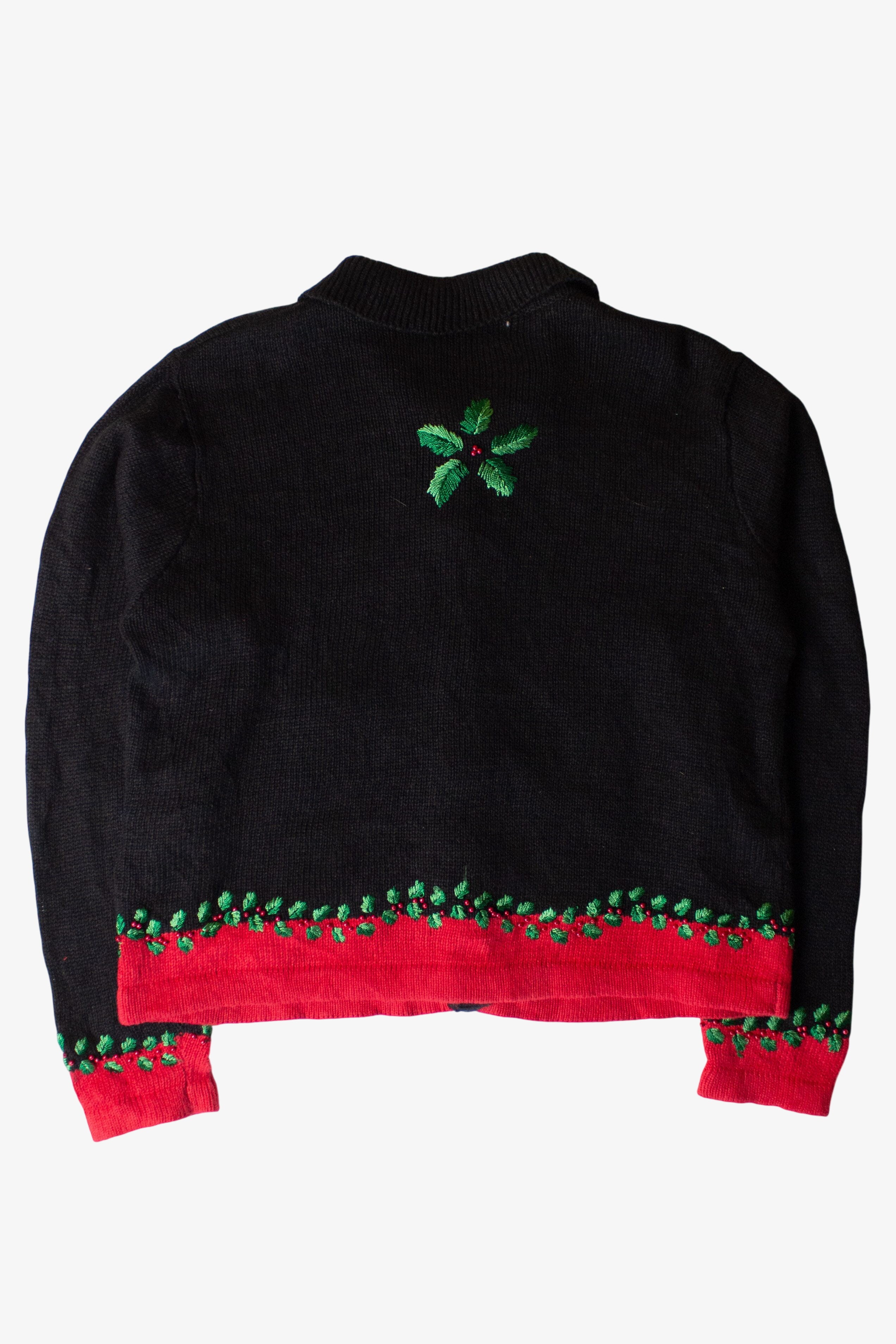 Vintage Victoria Jones Nutcrackers Christmas Cardigan (1990s)