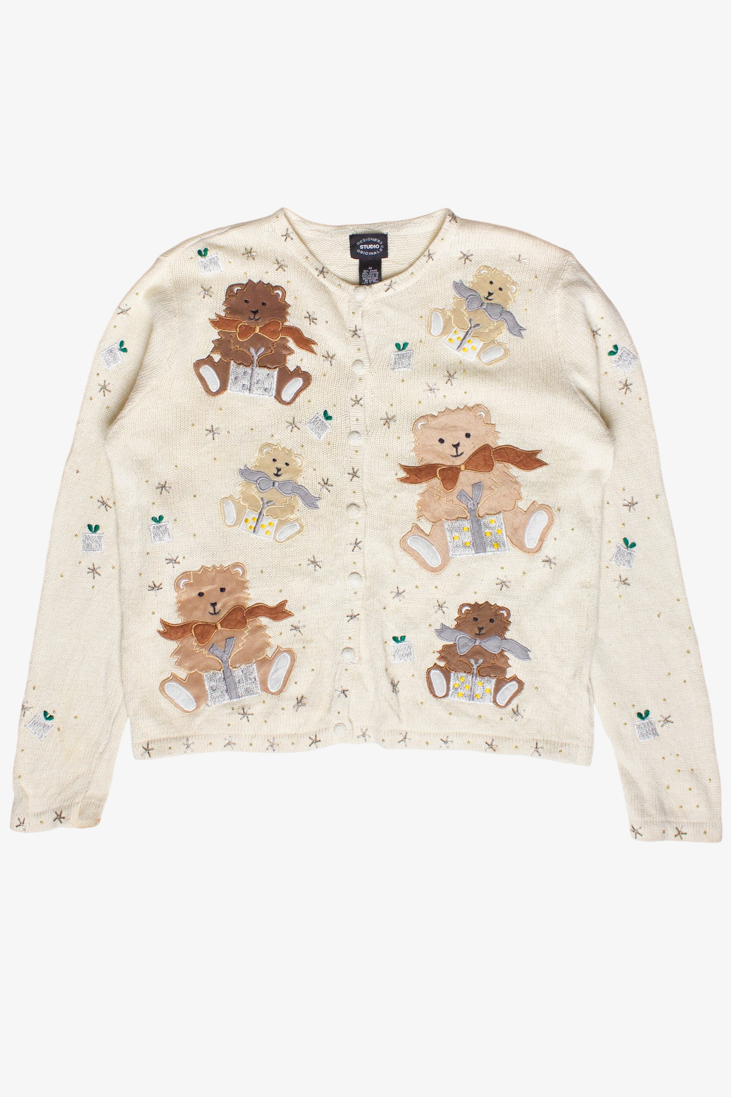 Vintage Gifting Bears Ugly Christmas Sweater (2000s)