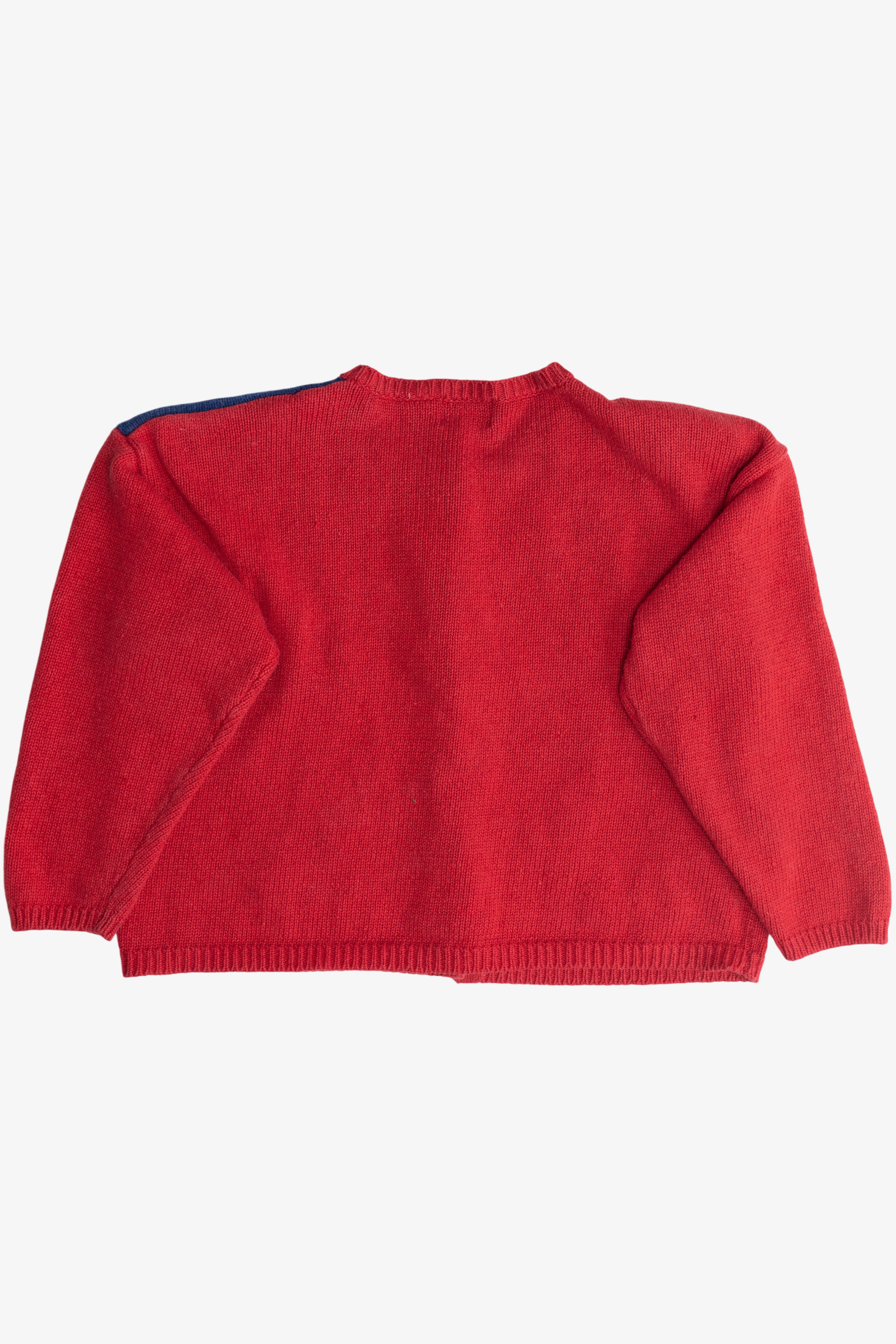 Vintage SJ Designs Boxy Ugly Christmas Cardigan (1980s)