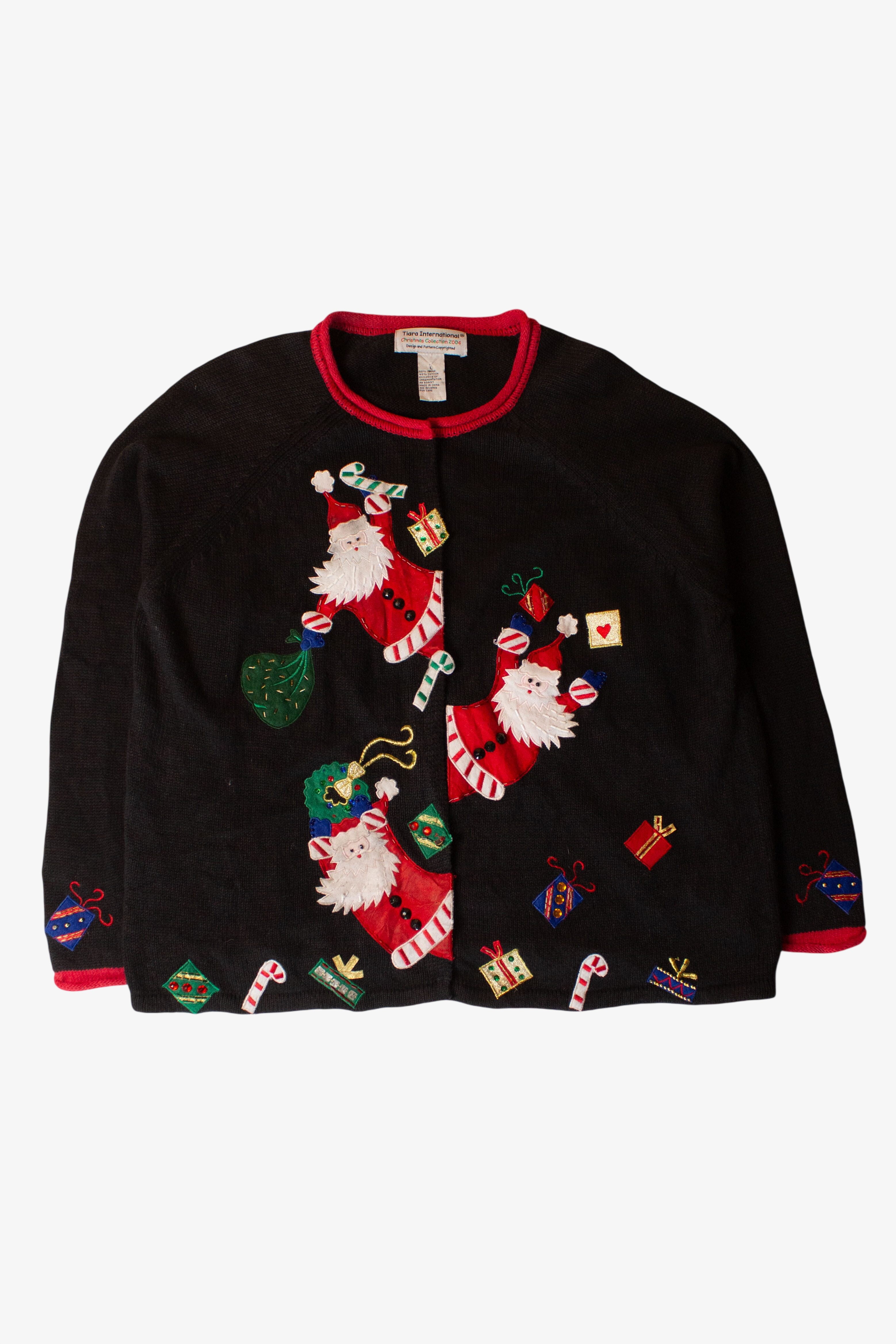 Vintage Santas Ugly Christmas Cardigan (1990s)