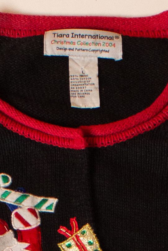 Vintage Santas Ugly Christmas Cardigan (1990s)