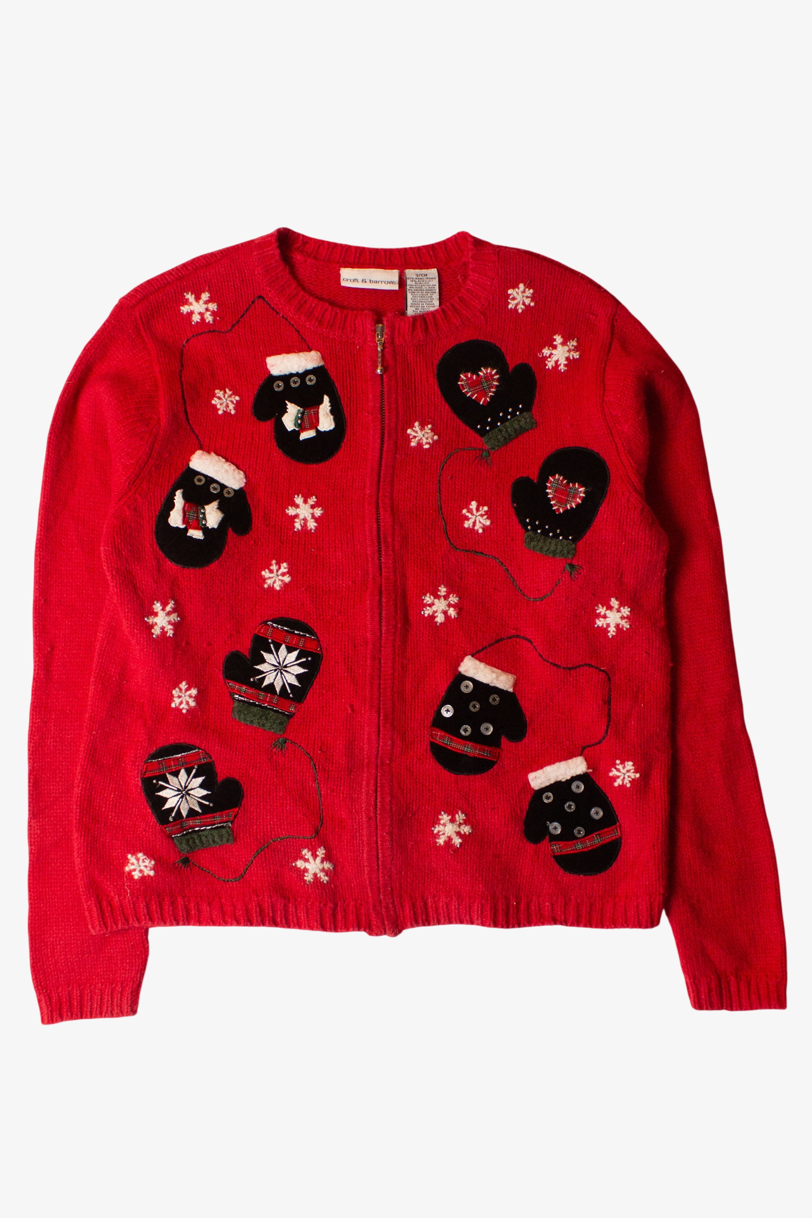 Vintage Mittens Christmas Cardigan (2000s)
