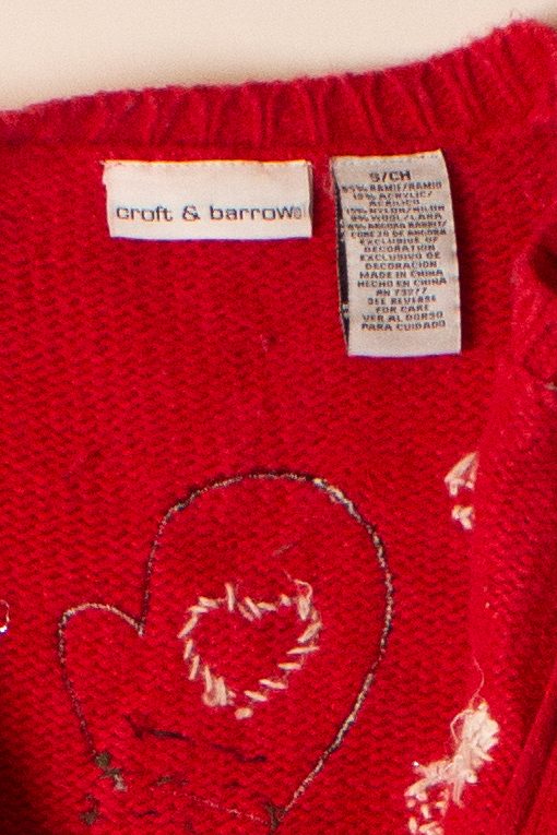 Vintage Mittens Christmas Cardigan (2000s)