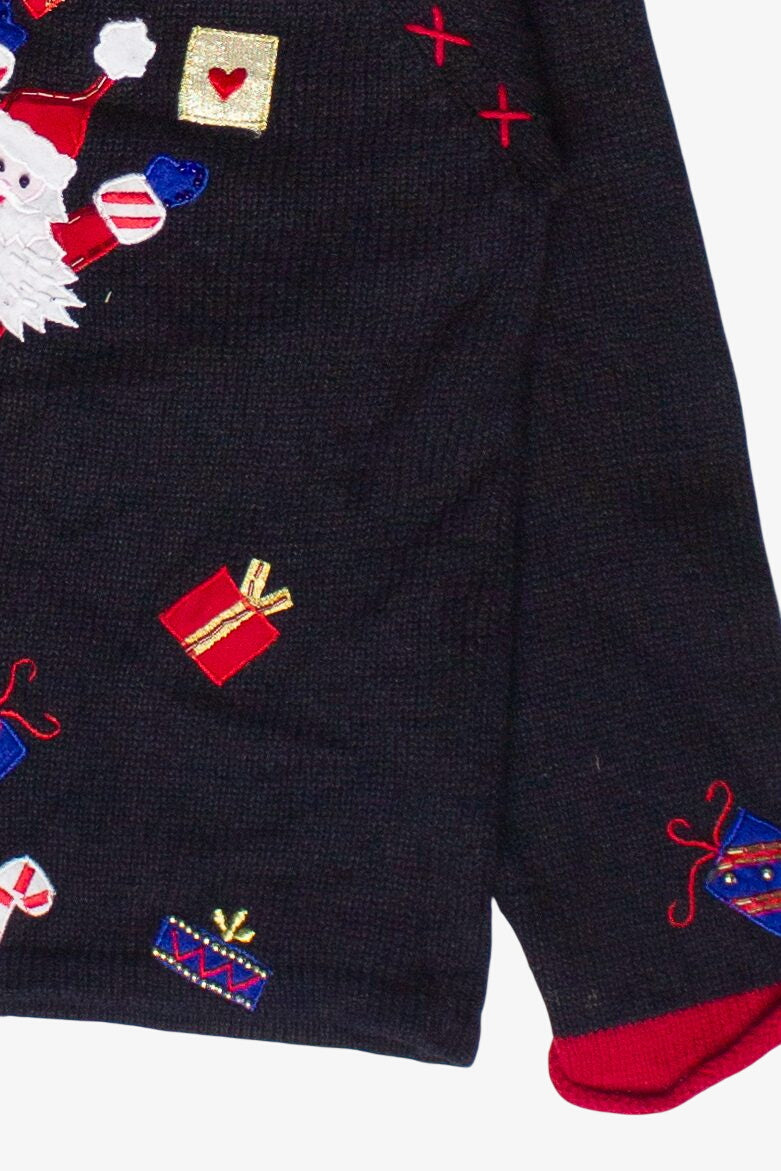 Vintage Santas With Presents Ugly Christmas Sweater (2000s)