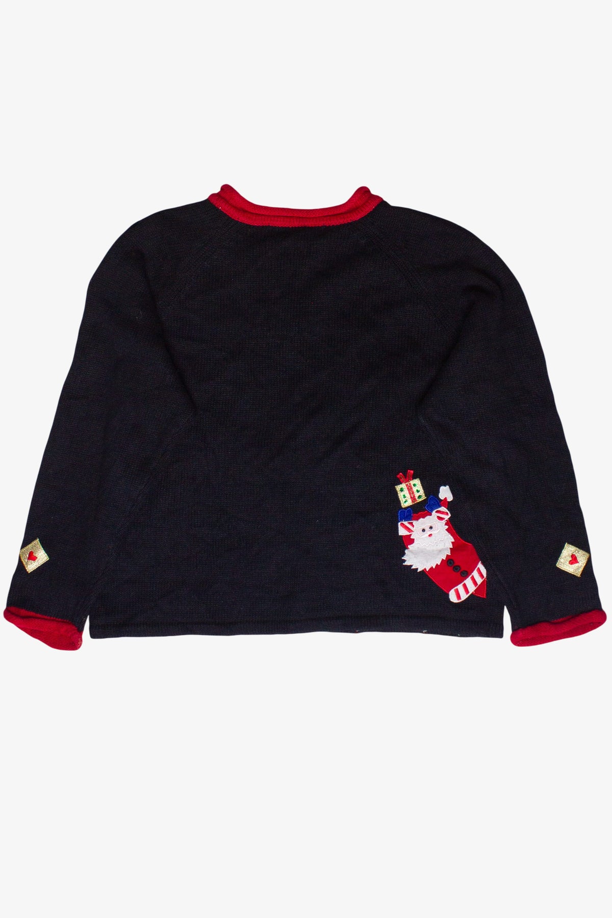 Vintage Santas With Presents Ugly Christmas Sweater (2000s)