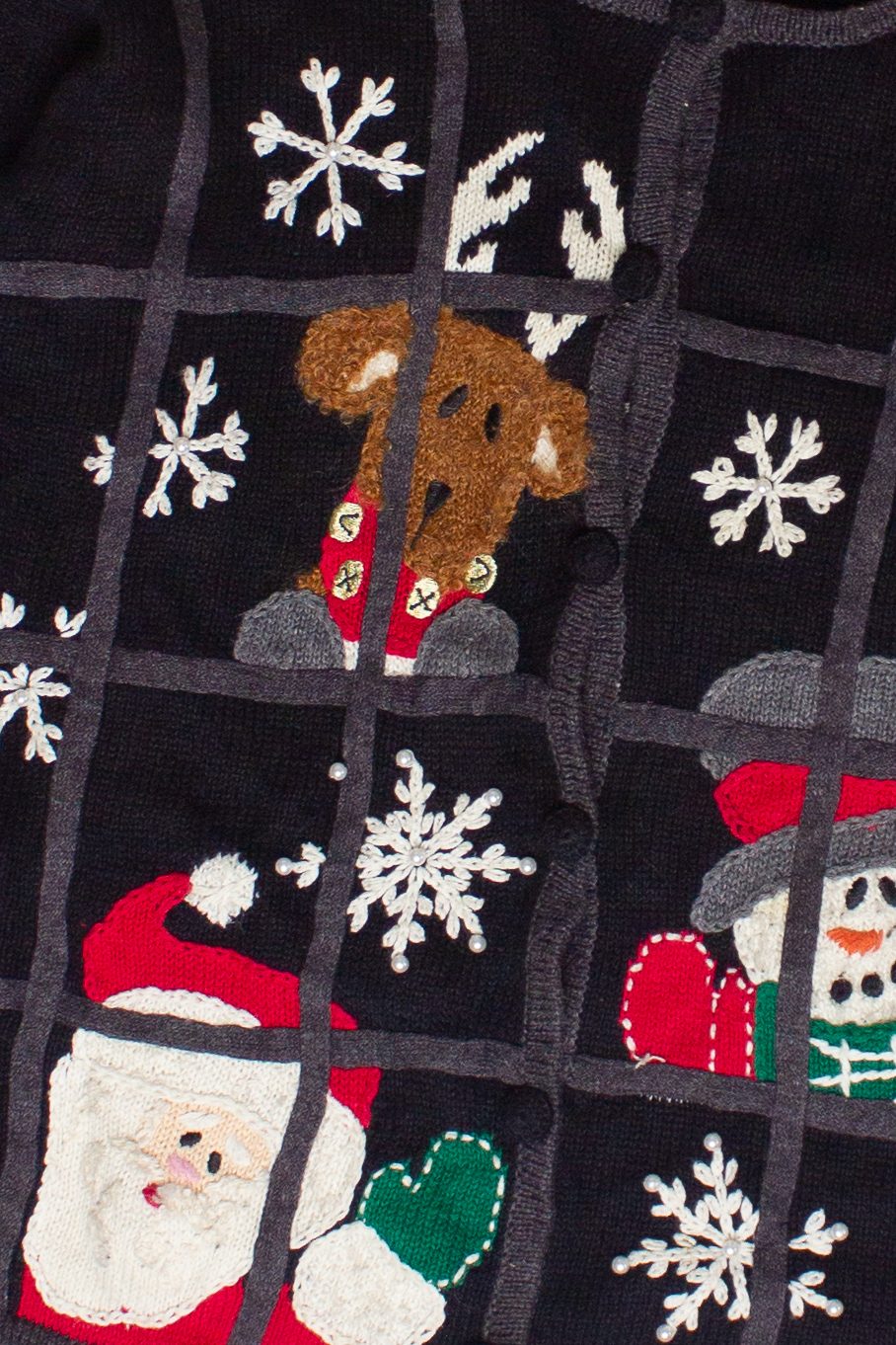 Vintage Mandal Bay Christmas Windows Ugly Christmas Sweater (1990s)
