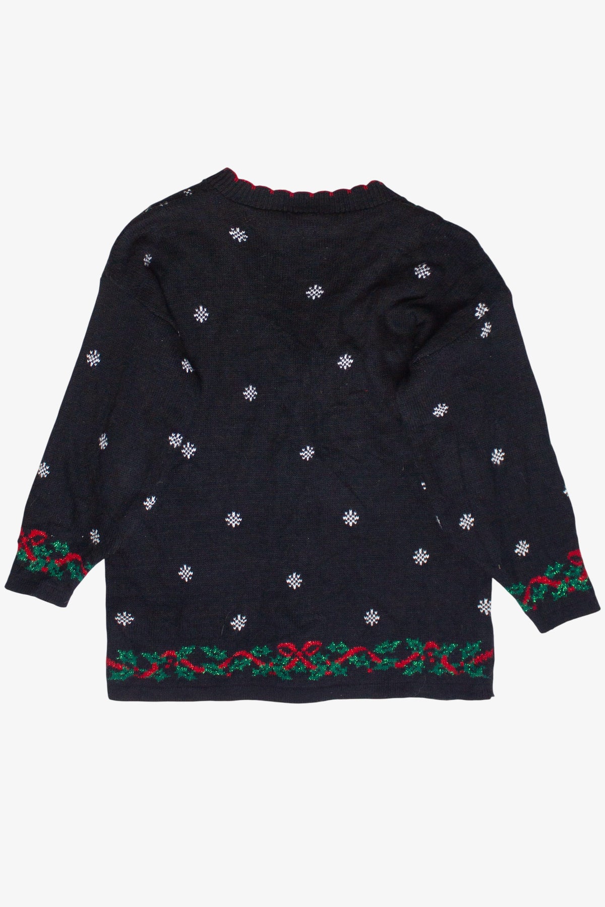 Vintage Christmas Decorations Nutcracker Ugly Christmas Sweater (1990s)