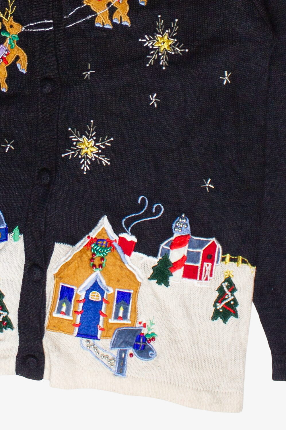 Vintage Victoria Jones Christmas Eve Night Ugly Christmas Sweater (2000s)