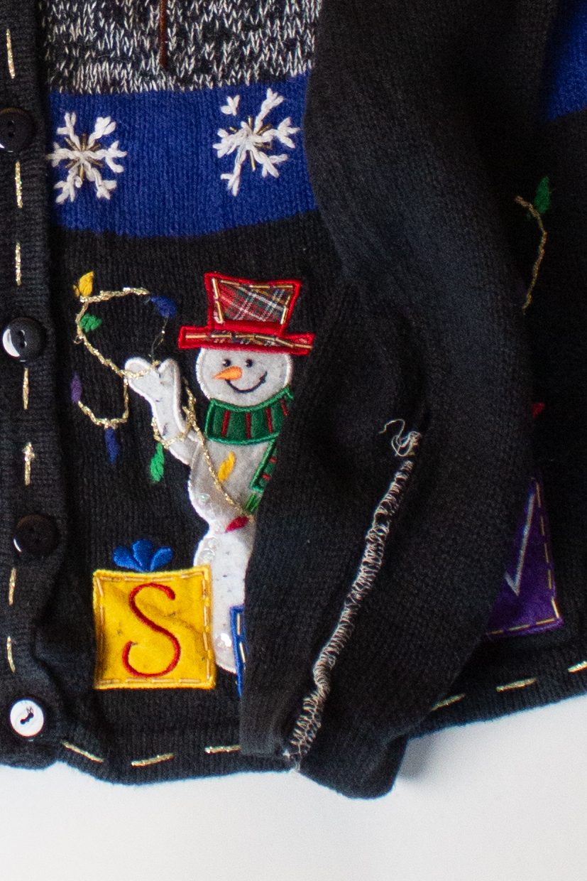 Vintage Snow Ugly Christmas Cardigan (2000s)