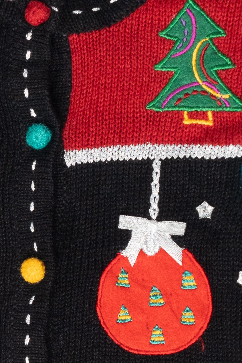 Funky Ornaments Vintage Ugly Christmas Pullover (1980s)