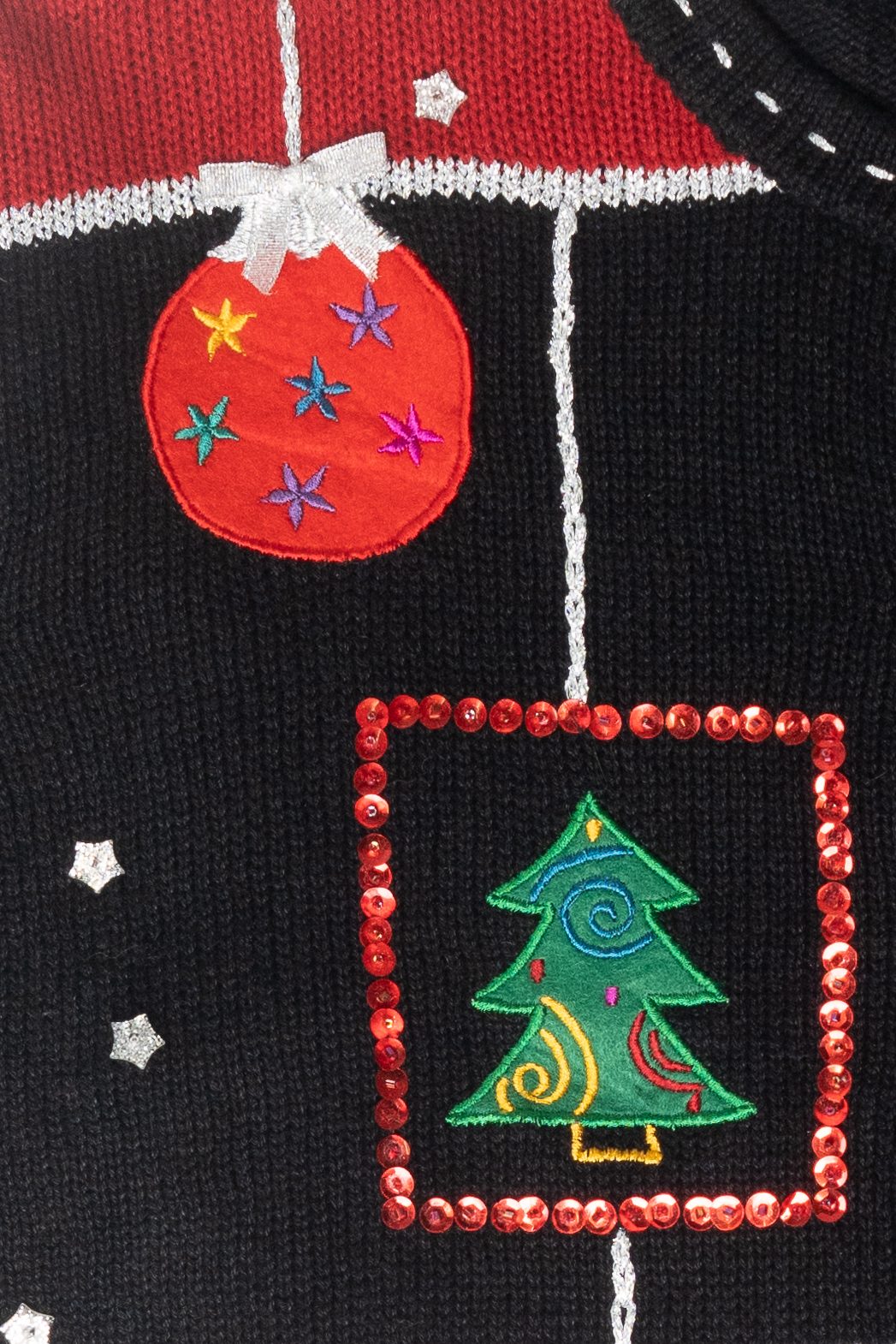 Funky Ornaments Vintage Ugly Christmas Pullover (1980s)