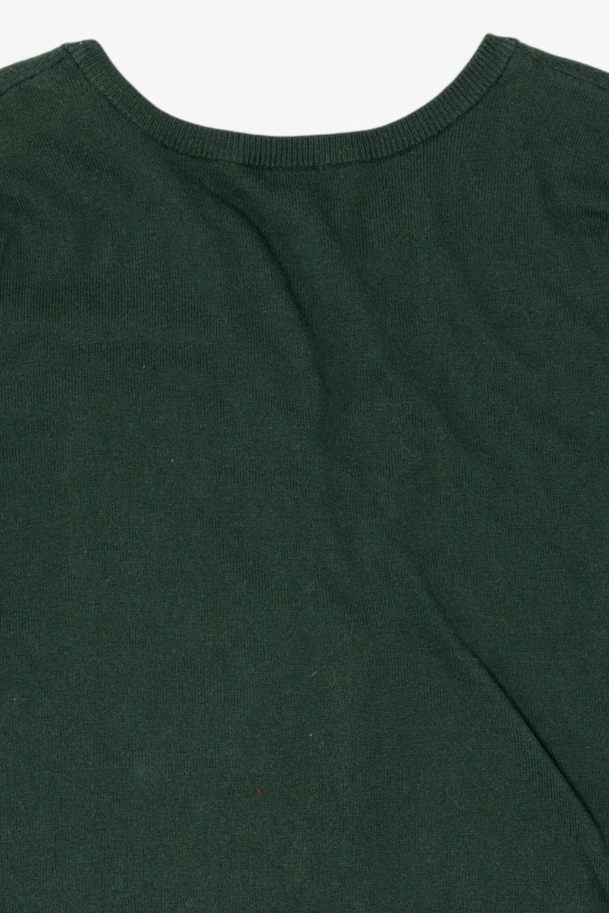 Green Christopher & Banks Reindeer Ugly Christmas Cardigan (2010s)