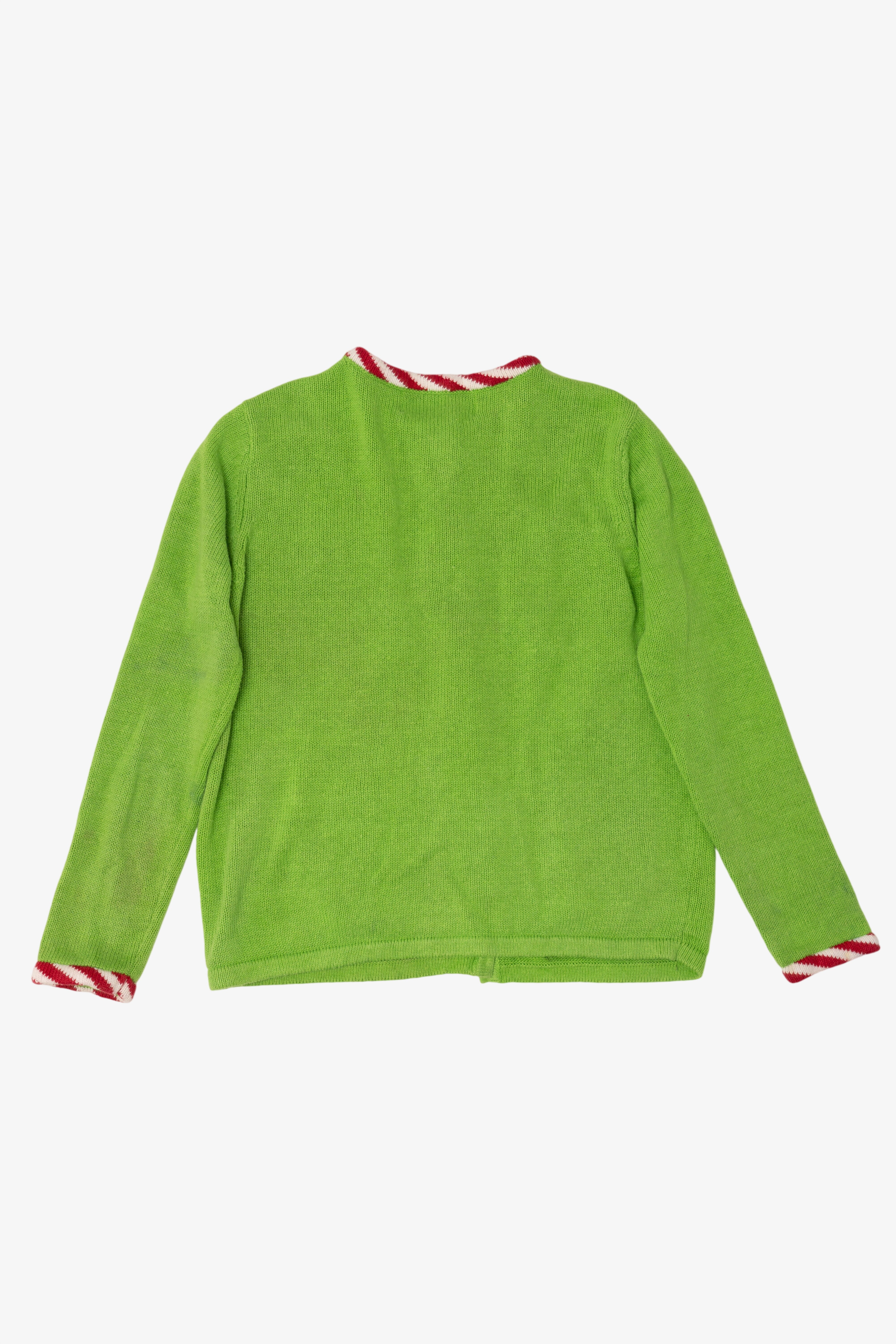 Vintage Green Tiara International Santa Ugly Christmas Cardigan (2000s)